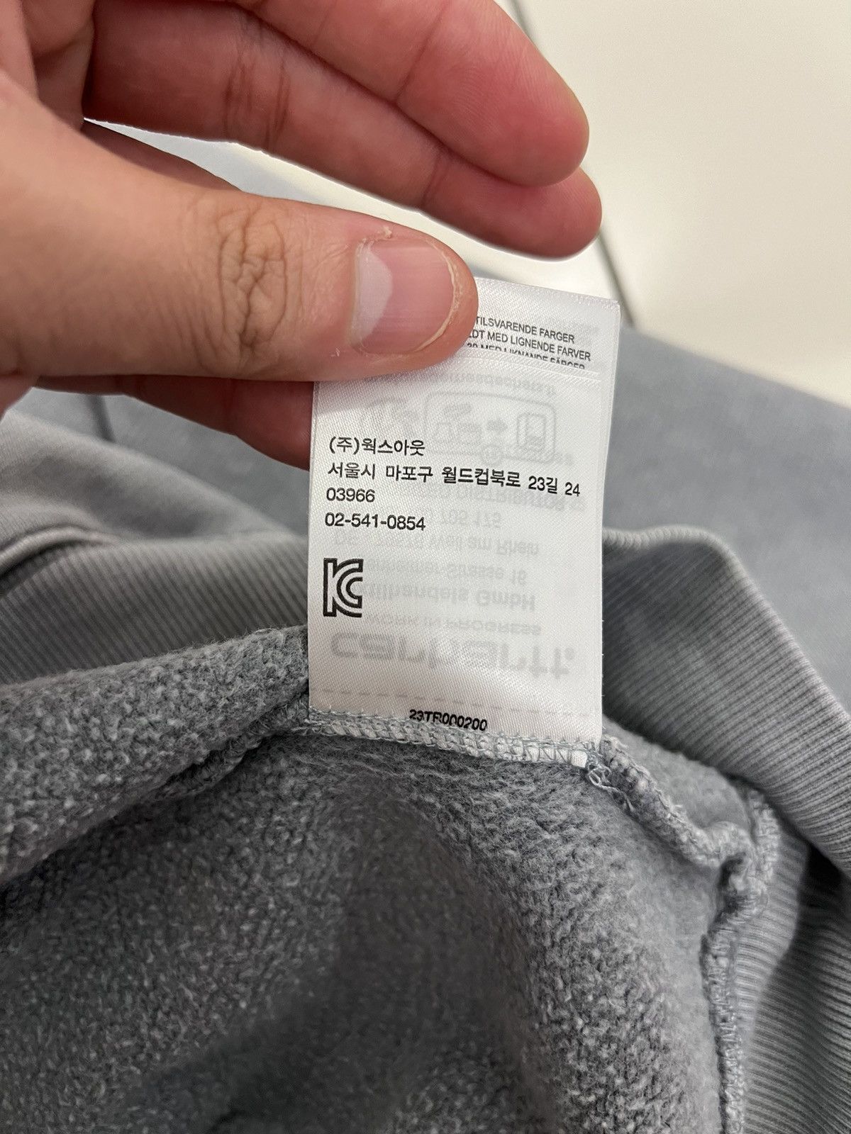 Carhartt Wip Carhartt WIP Vista Dyed Logo Grey Sweatshirt Size US XXL / EU 58 / 5 - 10 Thumbnail