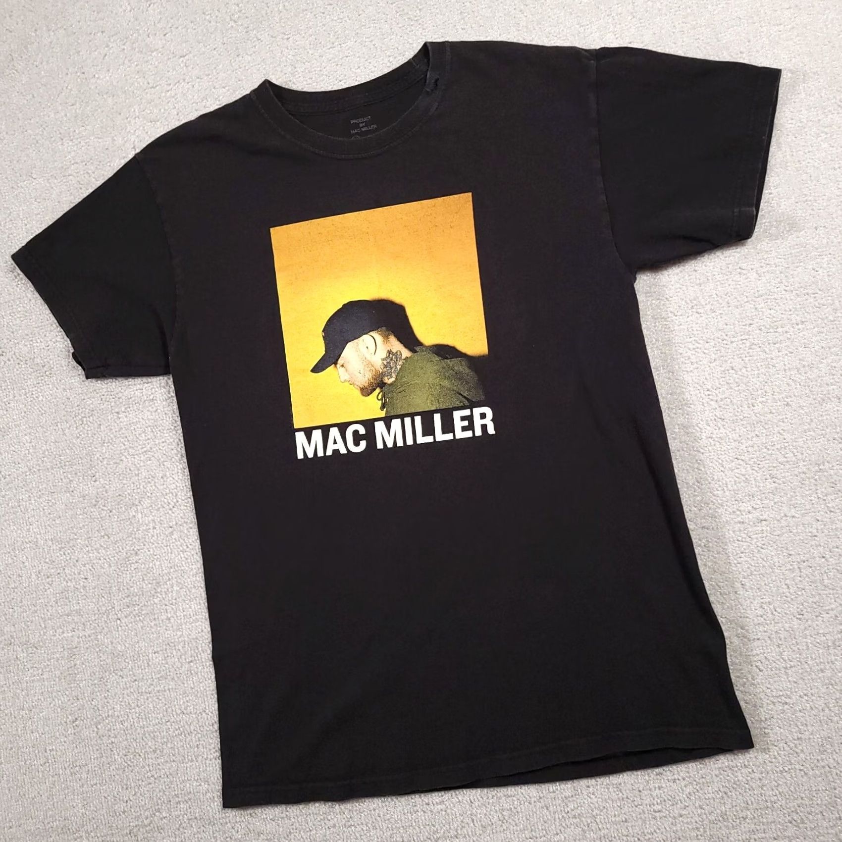 Vintage Mac Miller Shirt Mens Medium Black Graphic Side Profile Spell Out Hip Hop Flaw Size US M / EU 48-50 / 2 - 2 Thumbnail
