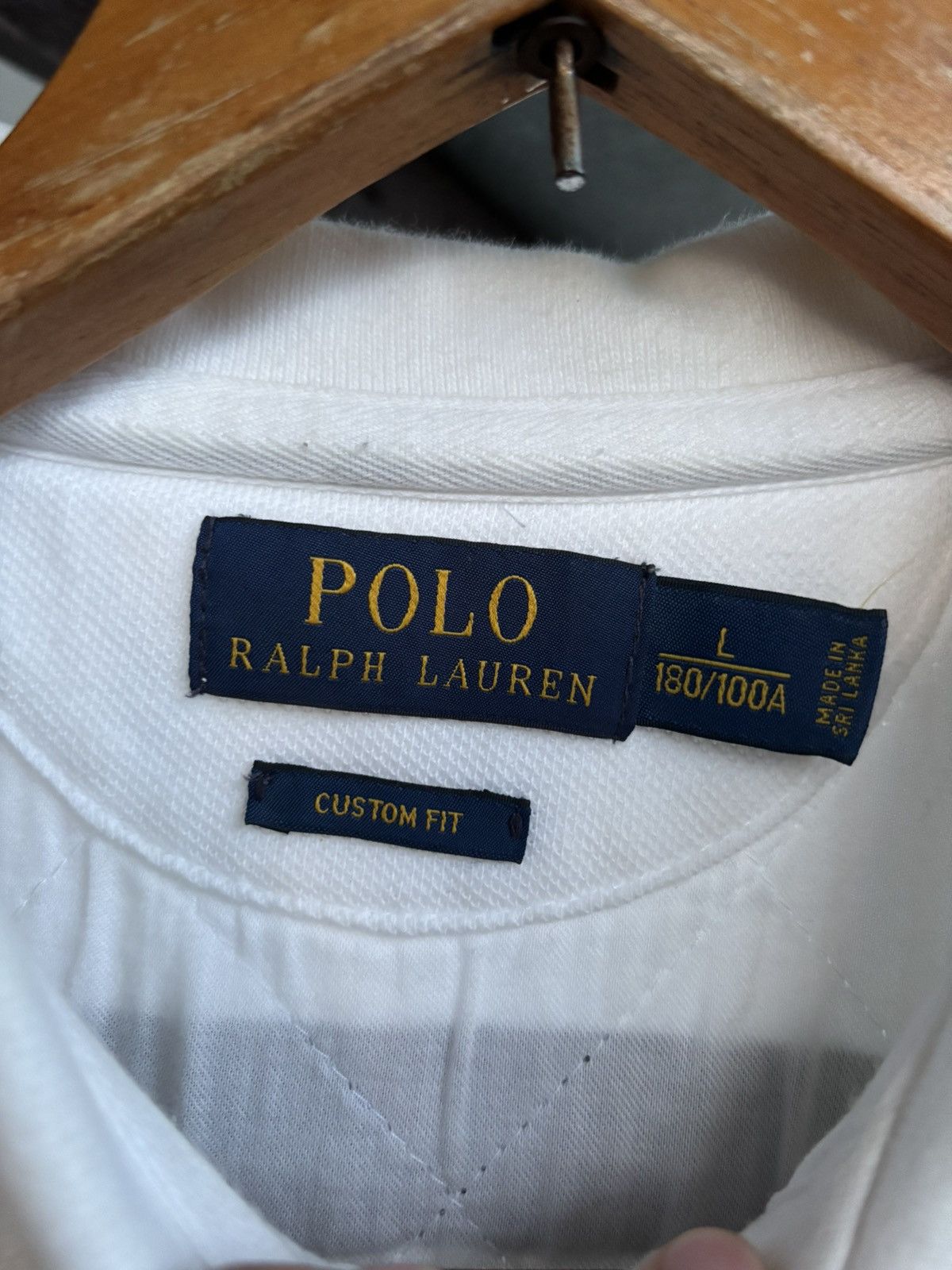 Polo Ralph Lauren Polo RL Champ Shield 5 Patch Black & White Striped Polo Size US L / EU 52-54 / 3 - 5 Thumbnail