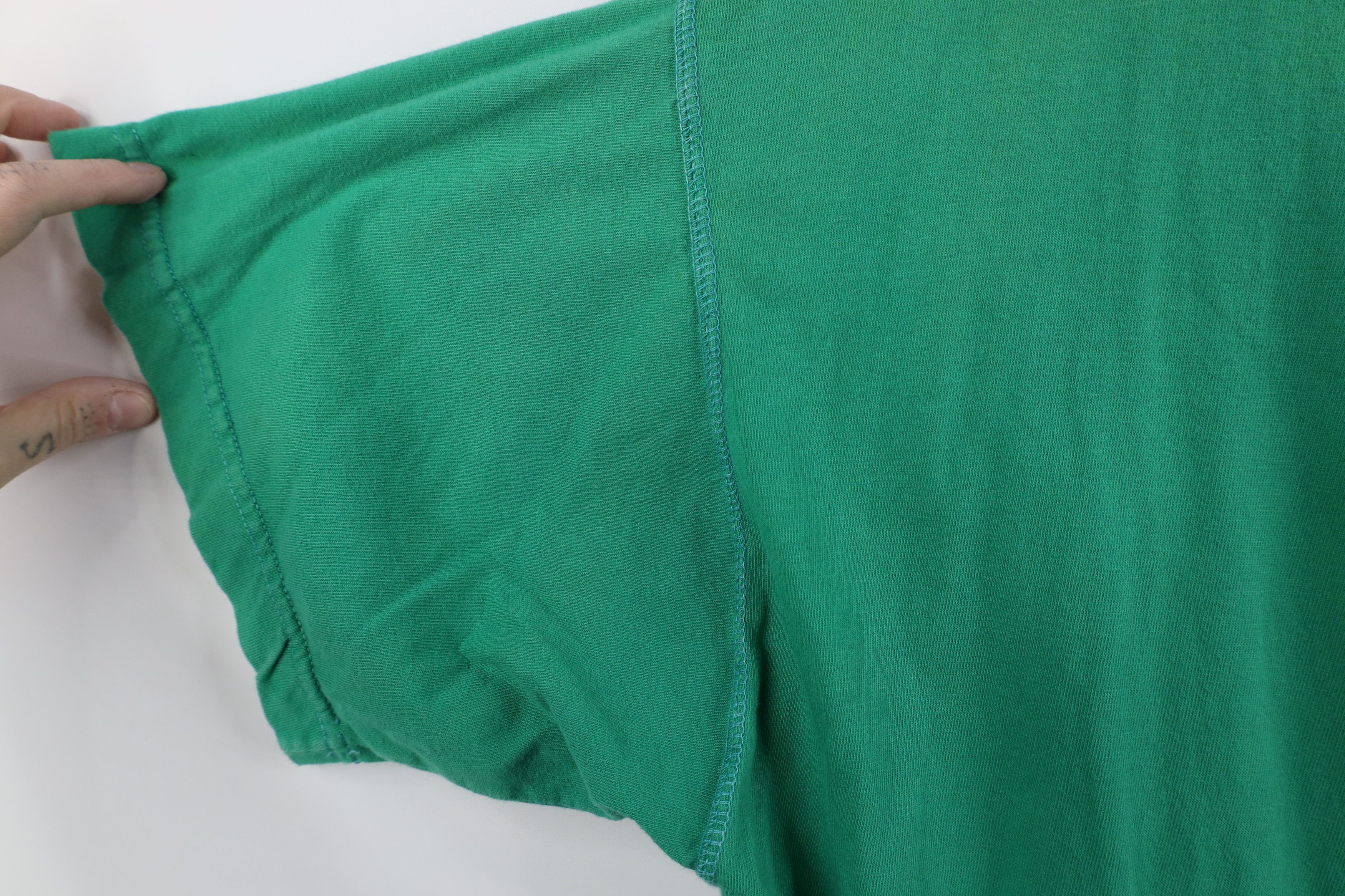 Vintage Vintage 90s Streetwear Baggy Fit Pocket Henley T-Shirt Green Size US XL / EU 56 / 4 - 7 Thumbnail