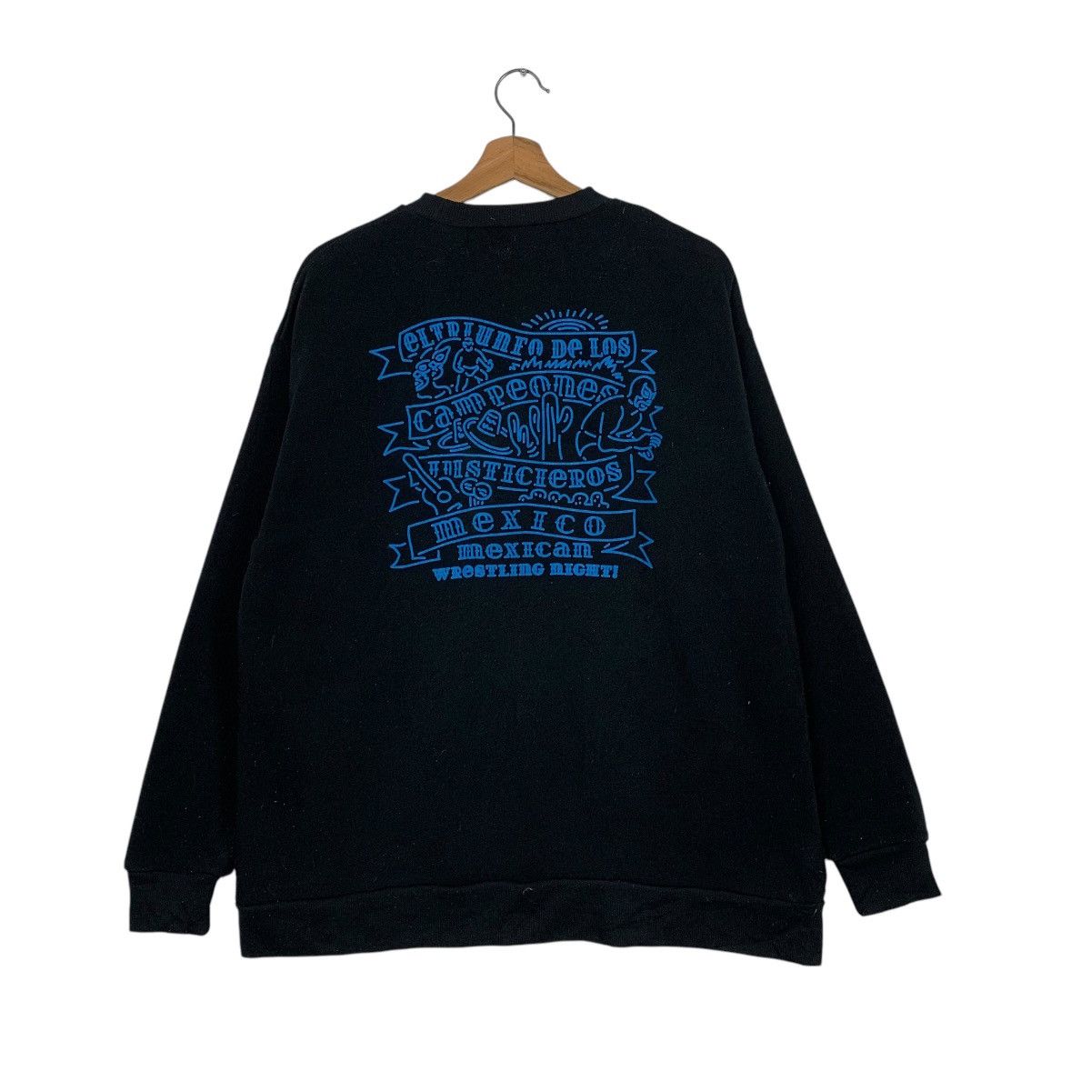 Japanese Brand Japanese Brand Titicaca Mexican Wrestling Night Sweatshirt Size US M / EU 48-50 / 2 - 1 Thumbnail