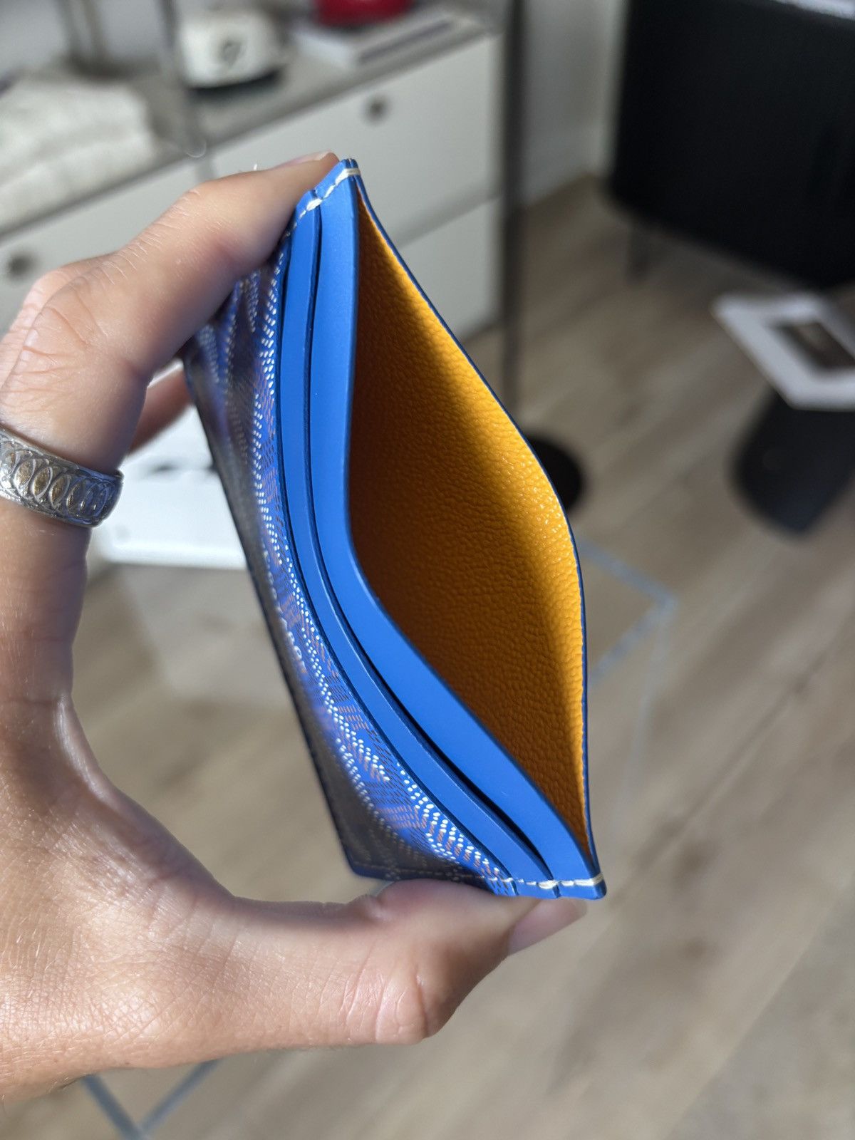 Goyard GOYARD | BLUE SULPICE CARDHOLDER WALLET Size ONE SIZE - 12 Thumbnail