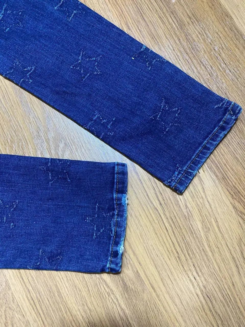 Japanese Brand Dirty Distressed Jeans Patchwork Painted Flared Baggy Size US 32 / EU 48 - 12 Thumbnail
