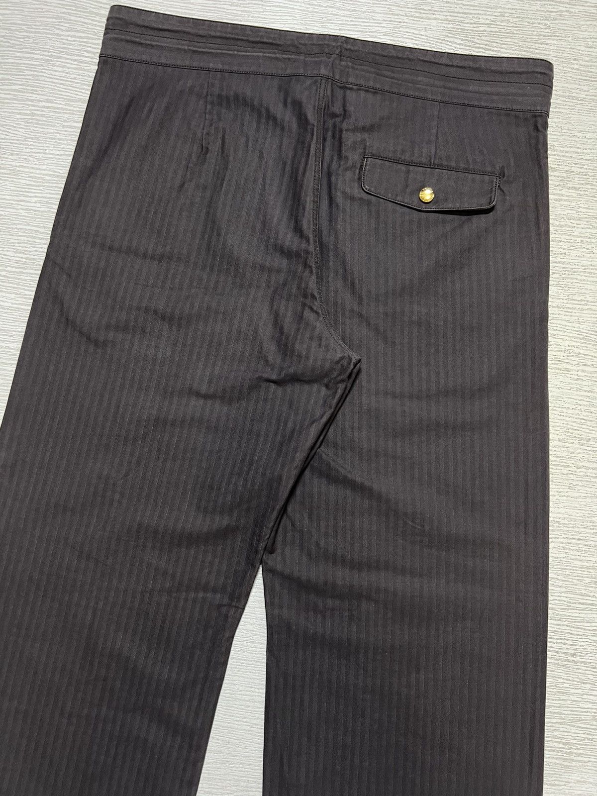 Louis Vuitton Louis Vuitton - Herringbone Stripe Wide Leg Easy Pants Size US 36 / EU 52 - 11 Thumbnail