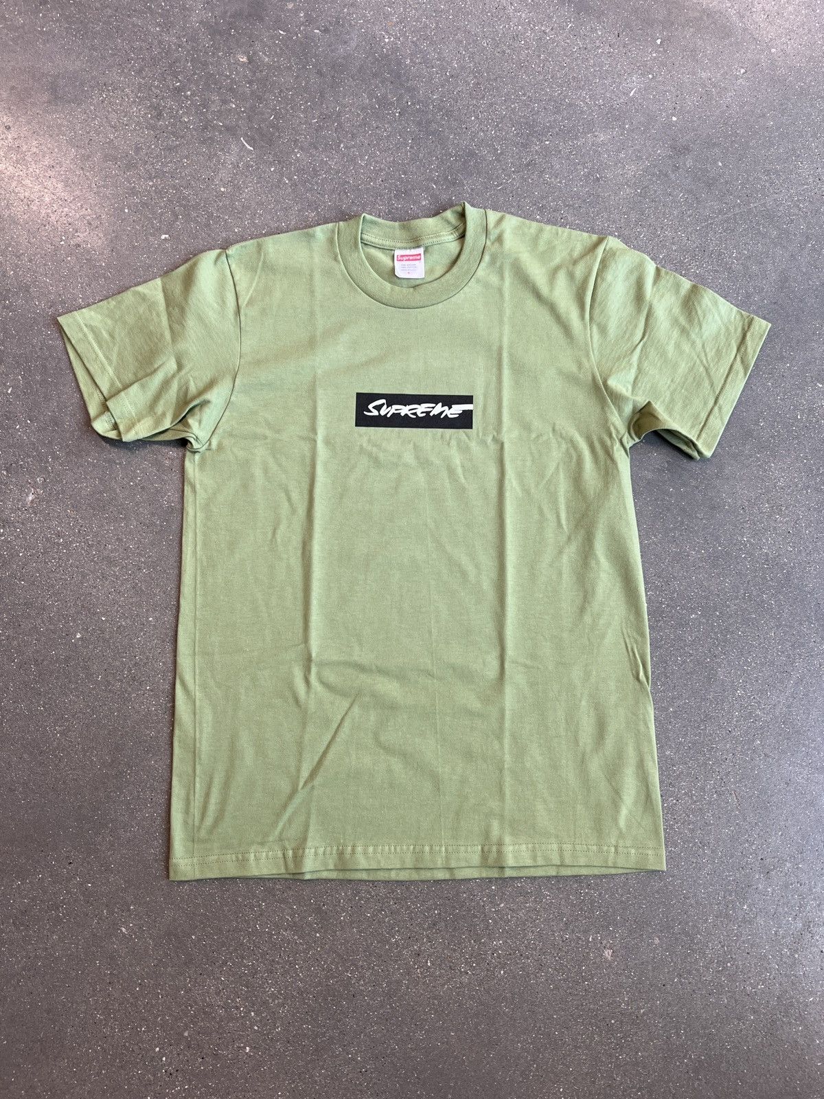 image of Futura Box Logo Tee Moss Size Xlarge in Green, Men's