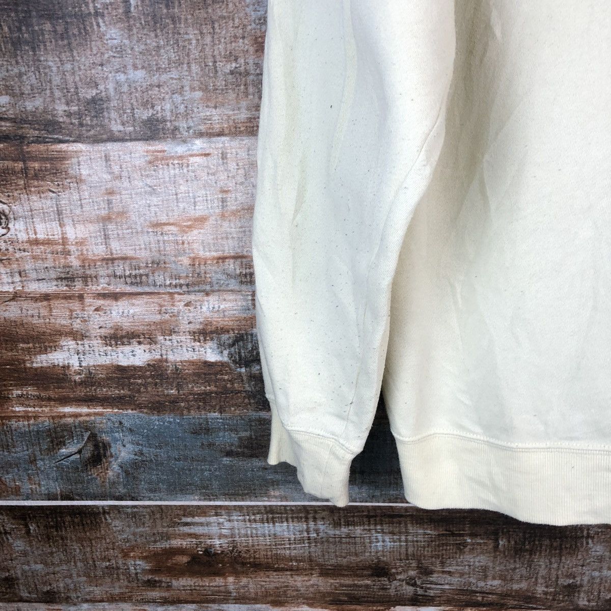 Japanese Brand The First Wave Crem Hoodie sweater #A2038 Size US L / EU 52-54 / 3 - 16 Thumbnail