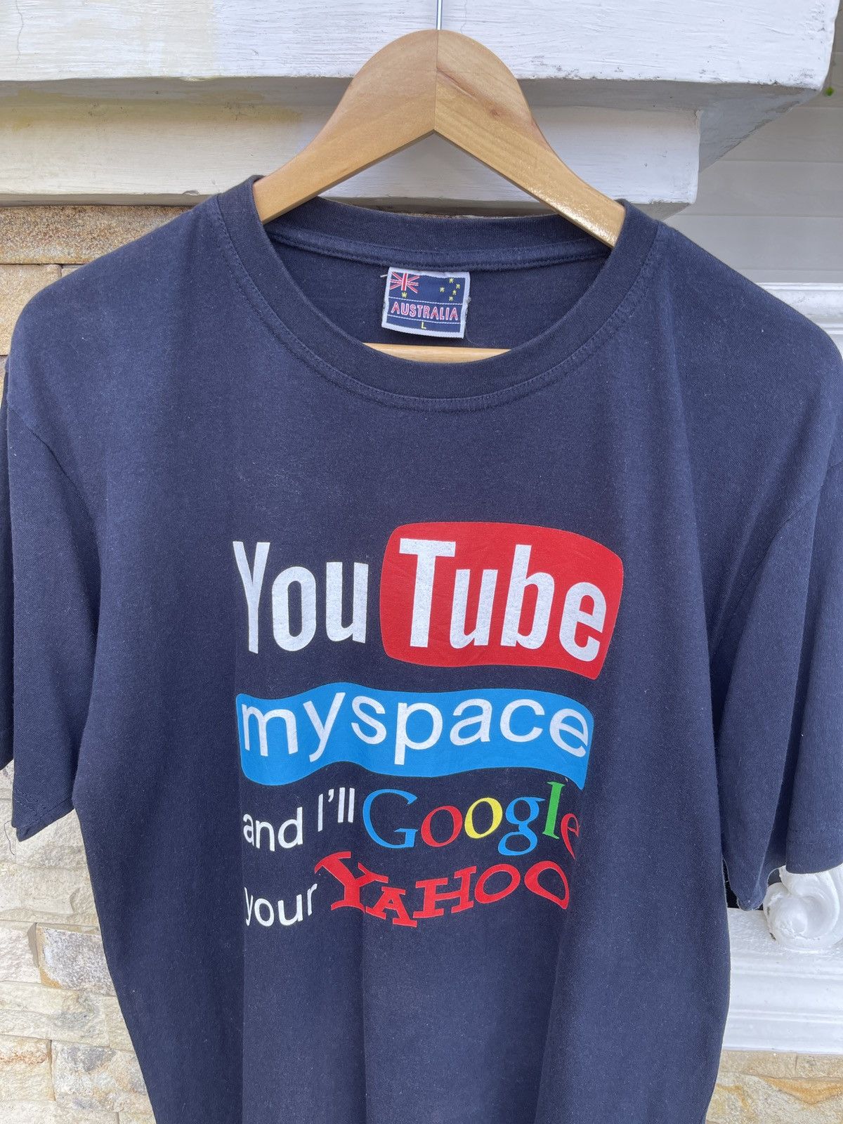 Vintage Last Drop🔥Youtube My Space and i Will Google Your Yahoo Tee Size US L / EU 52-54 / 3 - 2 Thumbnail
