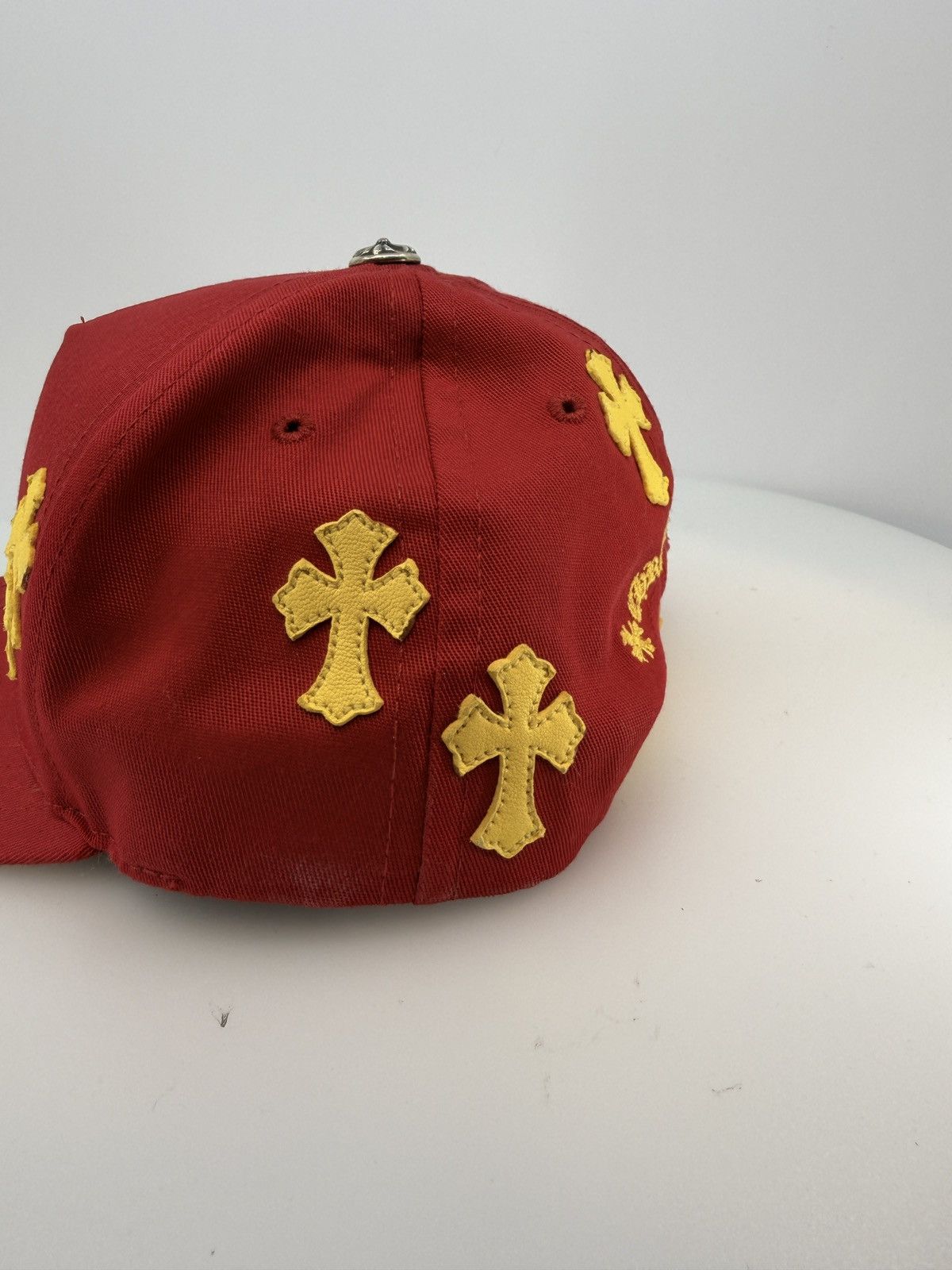 Chrome Hearts Chrome Hearts Cross Patch Hat Red Yellow Size ONE SIZE - 3 Thumbnail