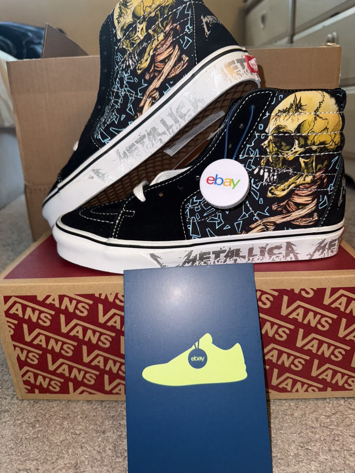 Metallica × Vans Vans X Metallica High Top Sneaker Size US 6 / EU 39 - 1 Thumbnail