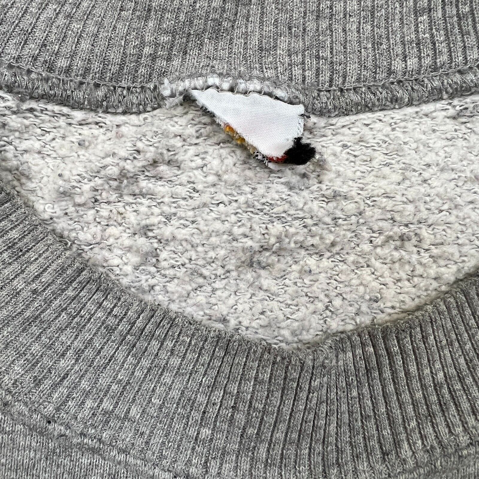 Nike × Vintage Nike Sweatshirt Large Center Swoosh Box Logo Distressed 90s Size US L / EU 52-54 / 3 - 7 Thumbnail