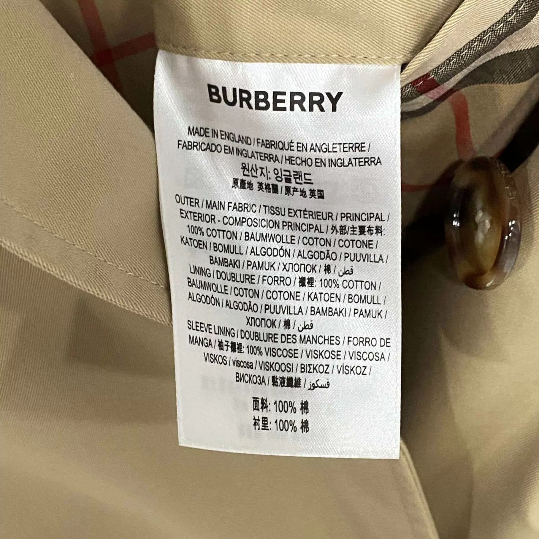 Burberry Burberry khaki check lapel women's UK2 trench coat Size XXS / US 00 / IT 34 - 6 Thumbnail