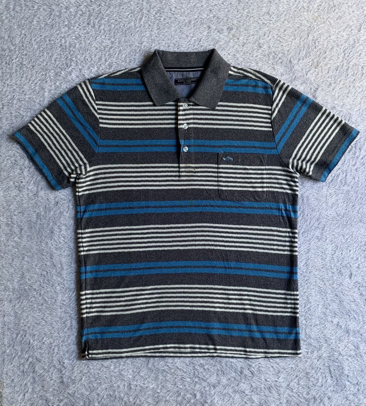 Kansai Yamamoto kansai yamamoto homme stripe pocket with rhino embroidery Size US M / EU 48-50 / 2 - 1 Thumbnail