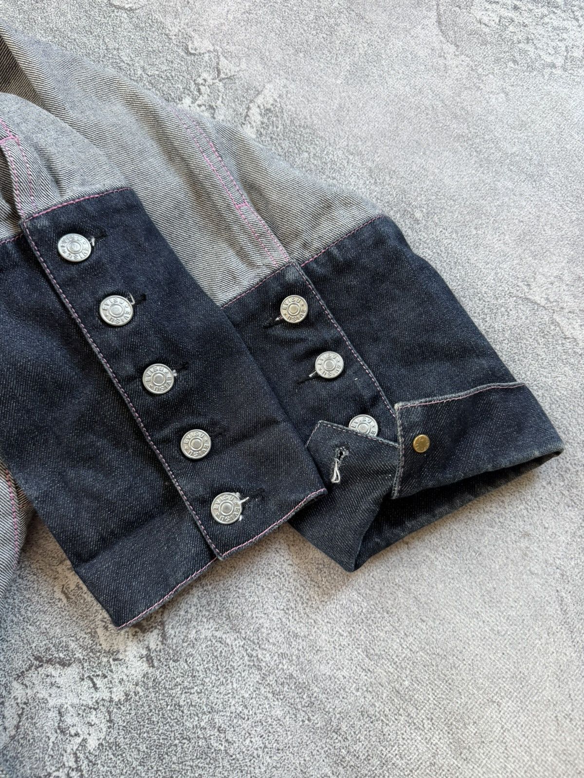 Evisu Evisu L japanese 🇯🇵 brand denim jacket button up vintage 90s Size L / US 10 / IT 46 - 11 Thumbnail