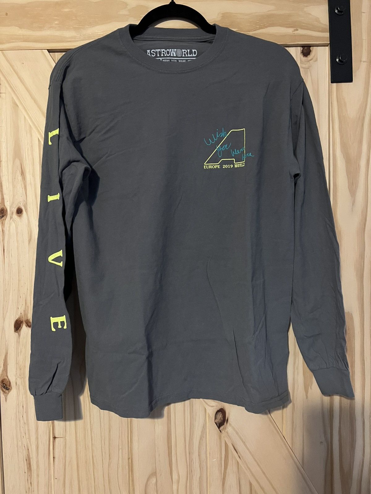 Travis Scott Travis Scott Astroworld Europe Stop Look Listen Long Sleeve Size US M / EU 48-50 / 2 - 1 Thumbnail