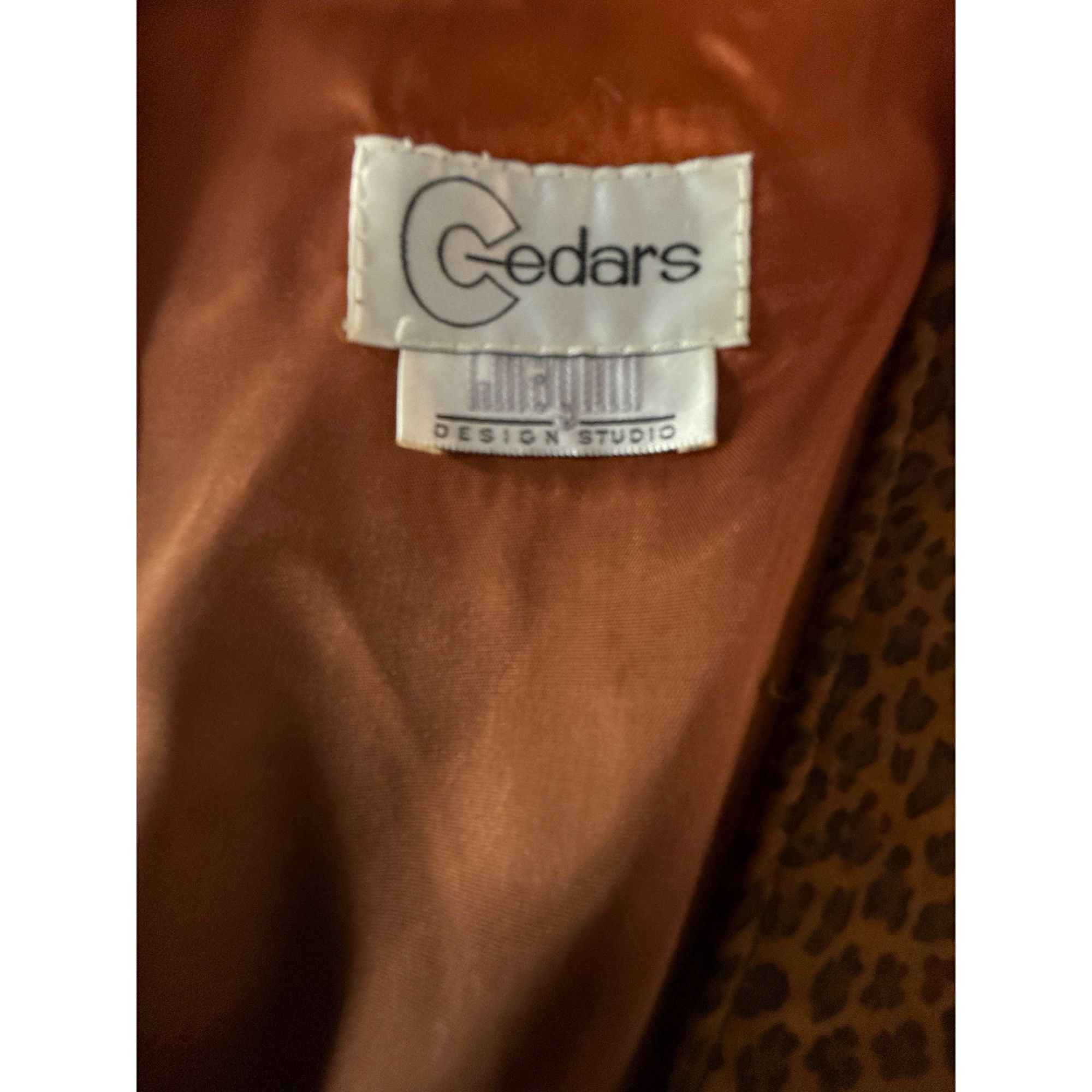 Other Vintage Brown Leopard Print Vest & Suede Skirt Set Button De Size 28" / US 6 / IT 42 - 15 Thumbnail