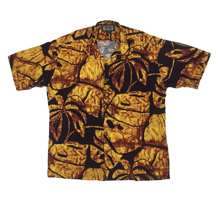 Vintage VINTAGE HAWAII LOCAL MOTION HAWAIIAN RAYON BUTTON UP SHIRT ...