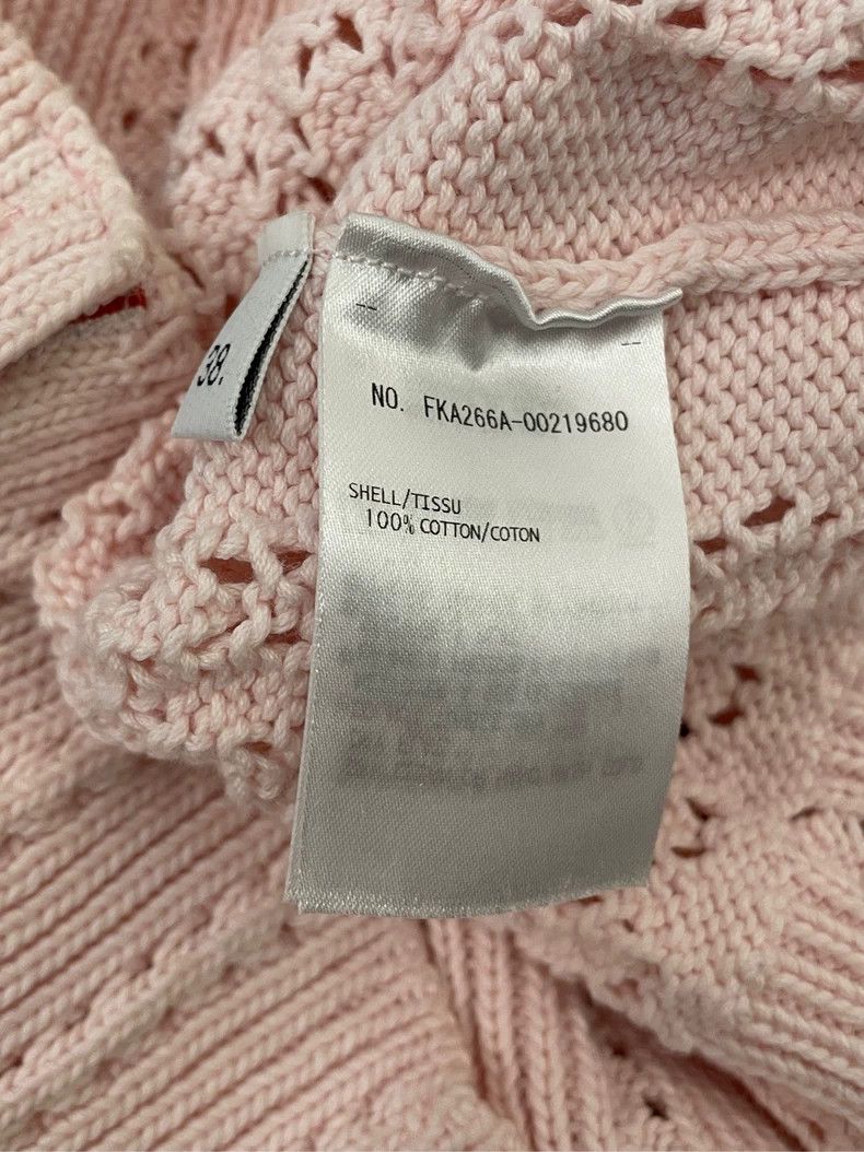 Thom Browne Thom browne Pink shell jacquart knitted short sleeves 2504- Size XS / US 0-2 / IT 36-38 - 6 Thumbnail