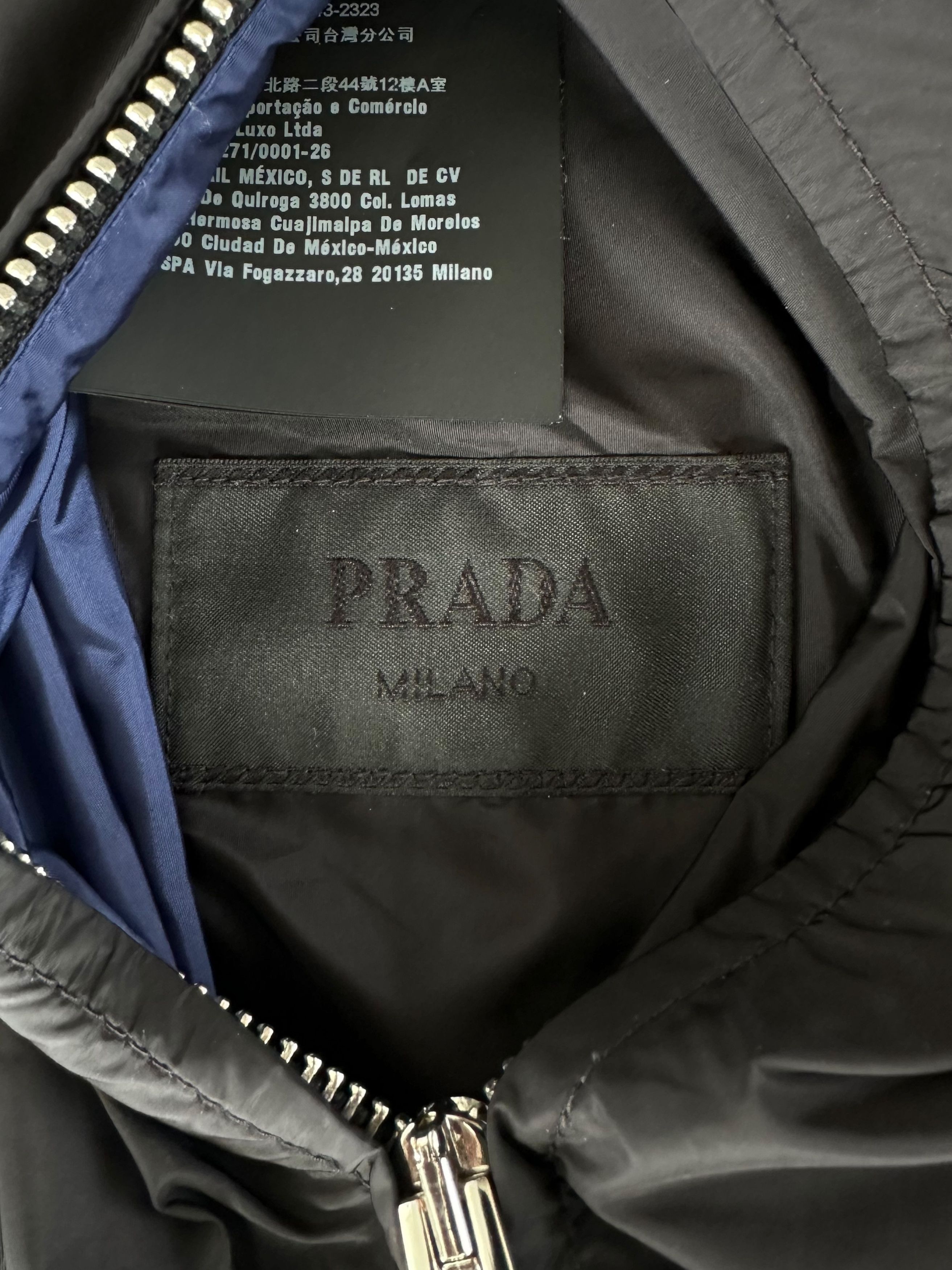 Prada Prada Black & Blue Reversible Nylon Windbreaker Size US XL / EU 56 / 4 - 4 Thumbnail