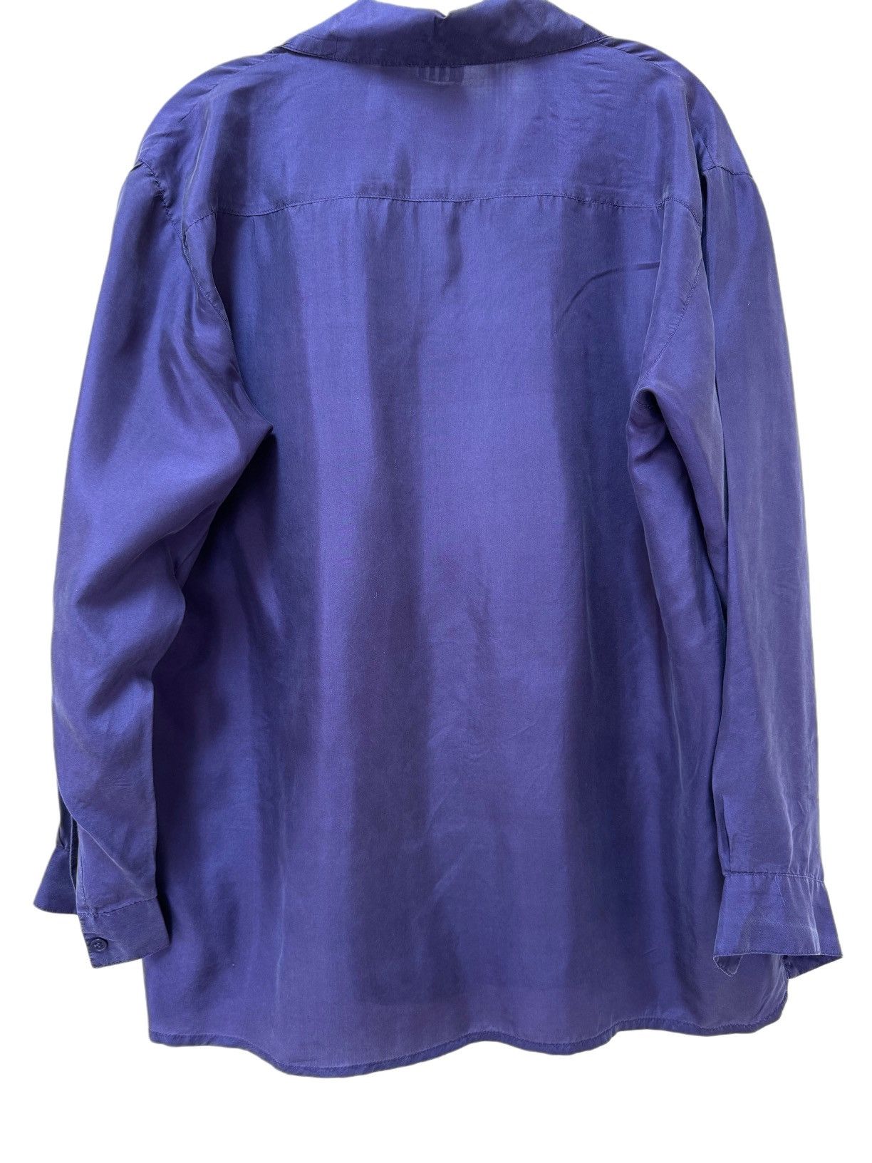 Vintage SCNY women’s vintage plum purple 100% silk long sleeve Size M / US 6-8 / IT 42-44 - 5 Thumbnail