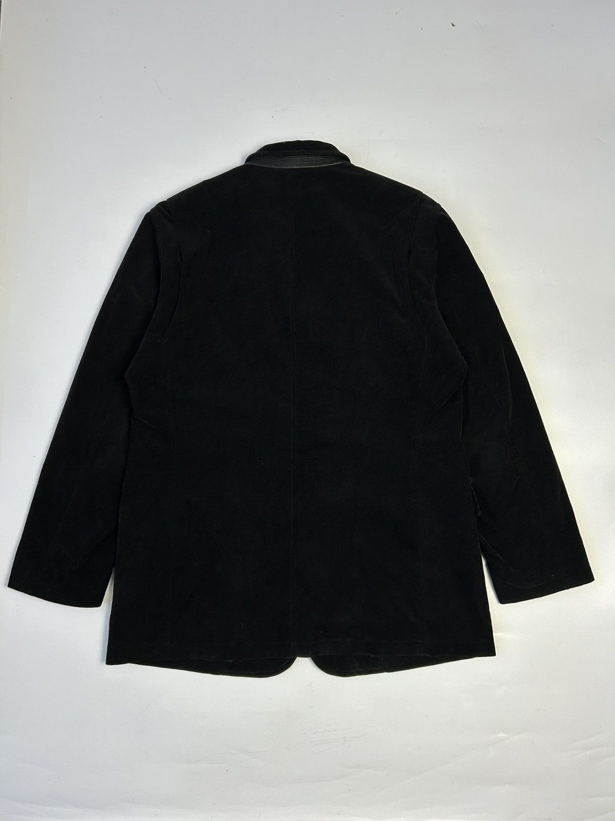 Burberry × Designer BURBERRY LONDON CORDUROY BLACK JACKET Size US L / EU 52-54 / 3 - 3 Thumbnail