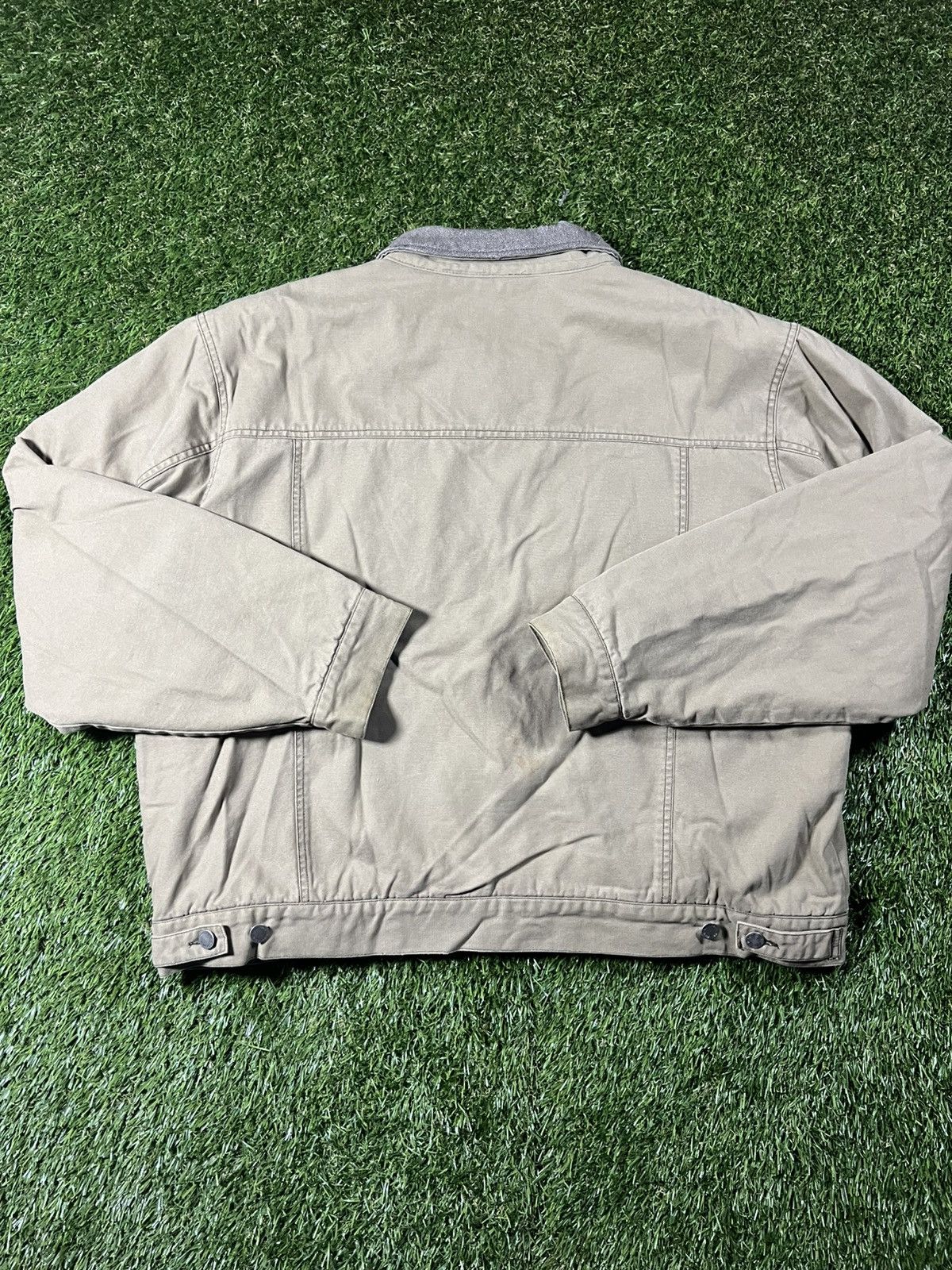 Woolrich Woolen Mills Vintage 90s Tan Woolrich Chore Workwear Fall Detroit Jacket Size US L / EU 52-54 / 3 - 4 Thumbnail