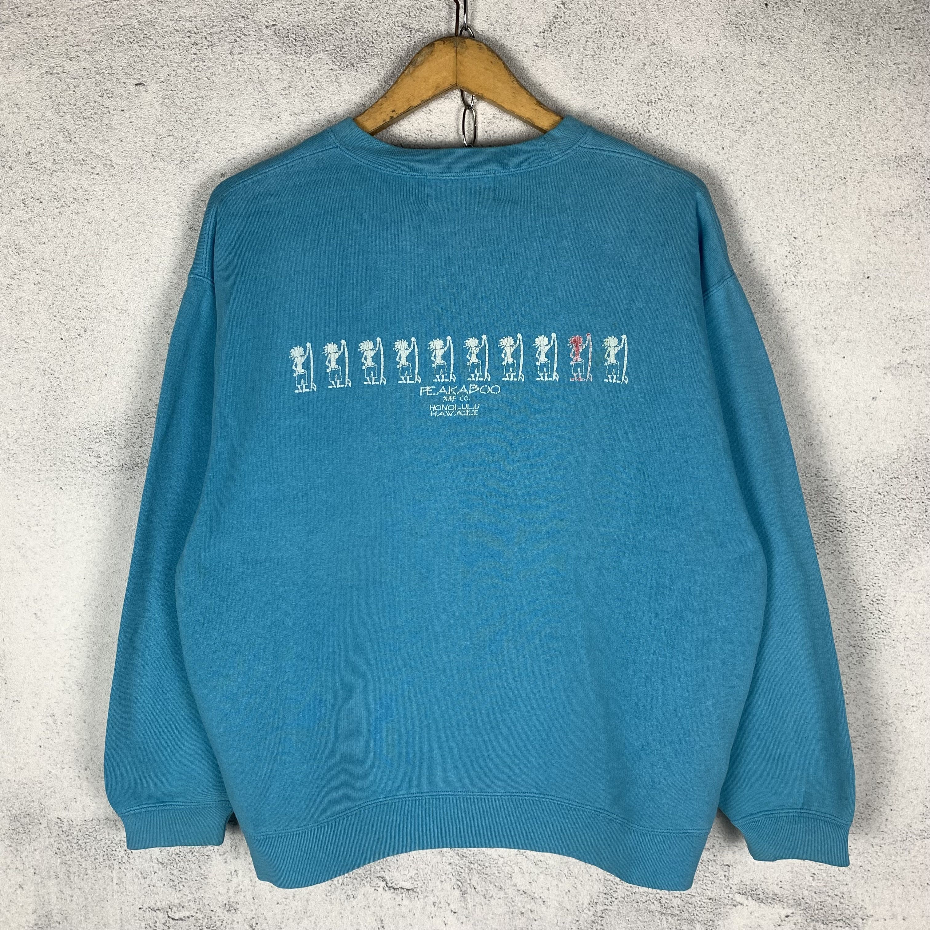 Vintage Peakaboo Surf Wear Sweatshirt Crewneck Size US L / EU 52-54 / 3 - 1 Thumbnail
