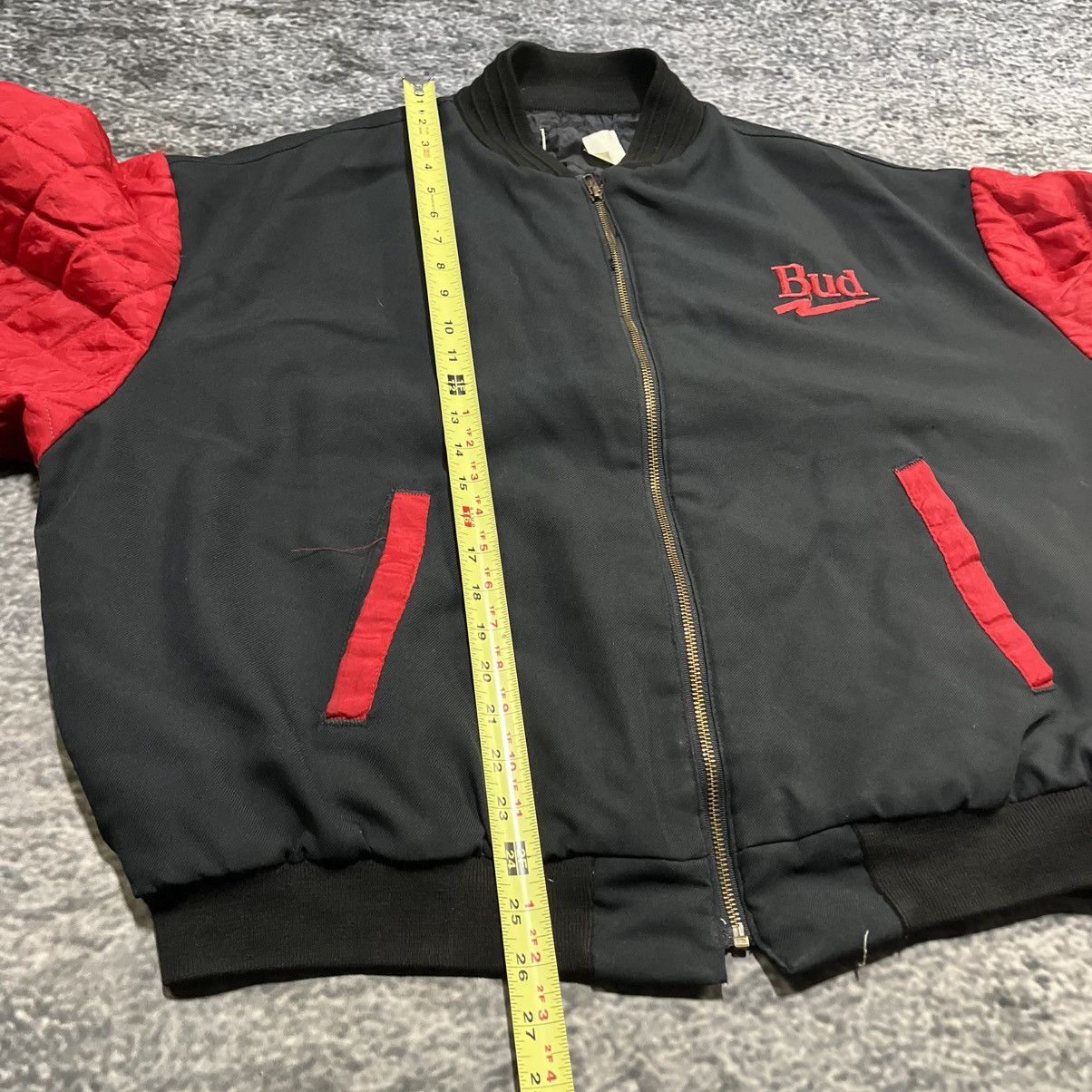 Budweiser VINTAGE 90s BUDWEISER BLACK RED BEER PROMO BOMBER JACKET Size US L / EU 52-54 / 3 - 11 Thumbnail