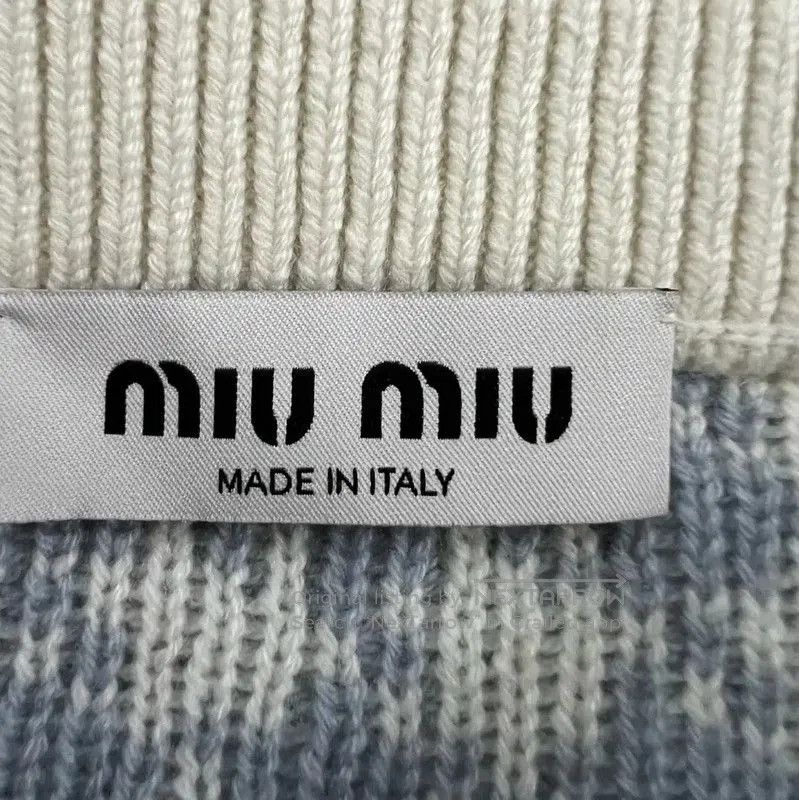 Miu Miu Miu Miu Blue Wool Short Skirt for Women . Size 26" / US 2 / IT 38 - 3 Thumbnail
