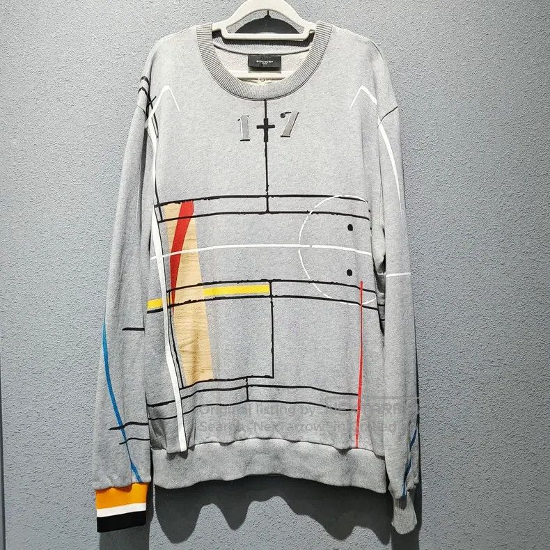 Givenchy Givenchy Geometric Pattern Printed Hoodie Size US L / EU 52-54 / 3 - 1 Thumbnail
