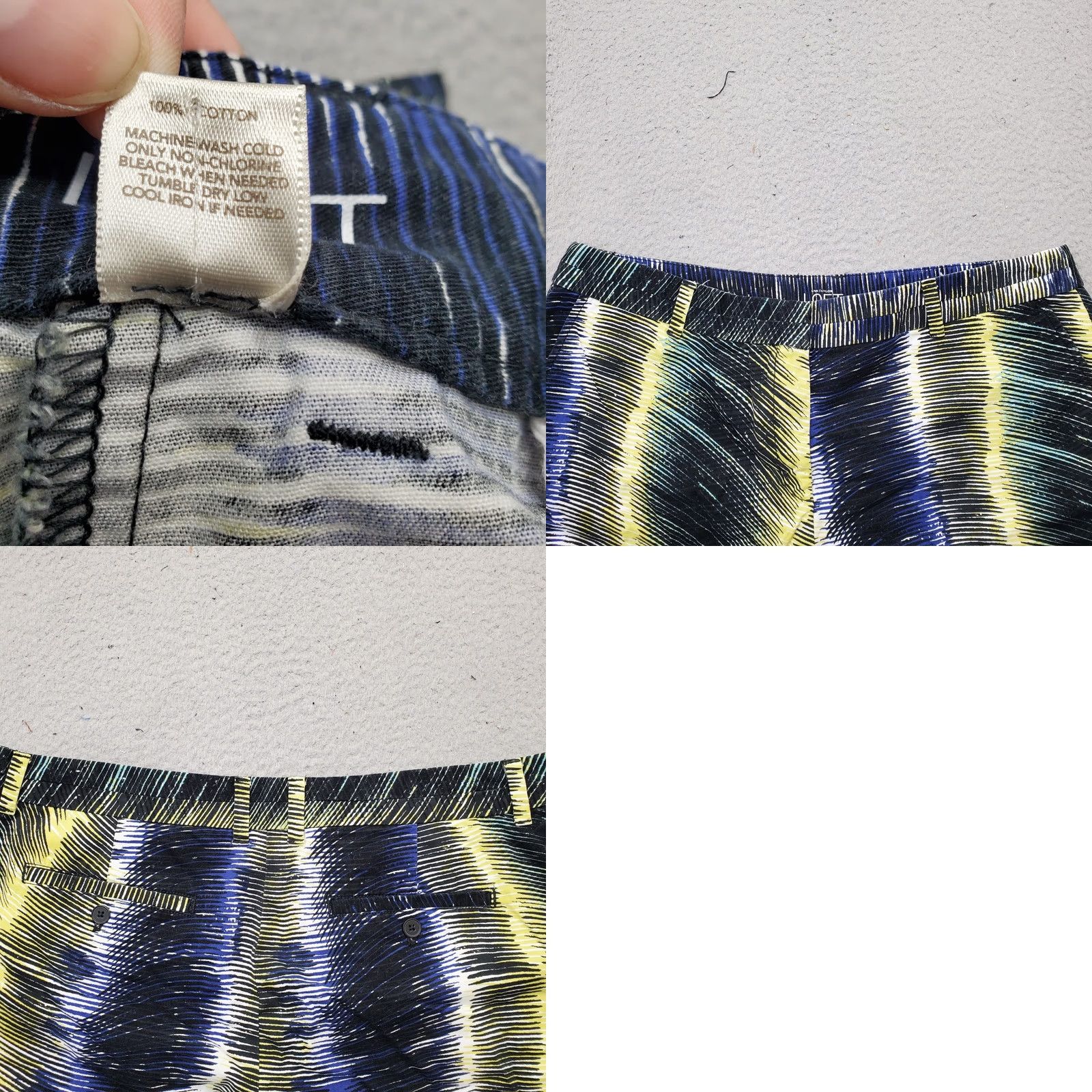 Loft LOFT Ann Taylor Original Short Womens 16 Multi Printed Slash Pocket Outdoor Shirt Size 38" / US 16 / IT 52 - 8 Thumbnail