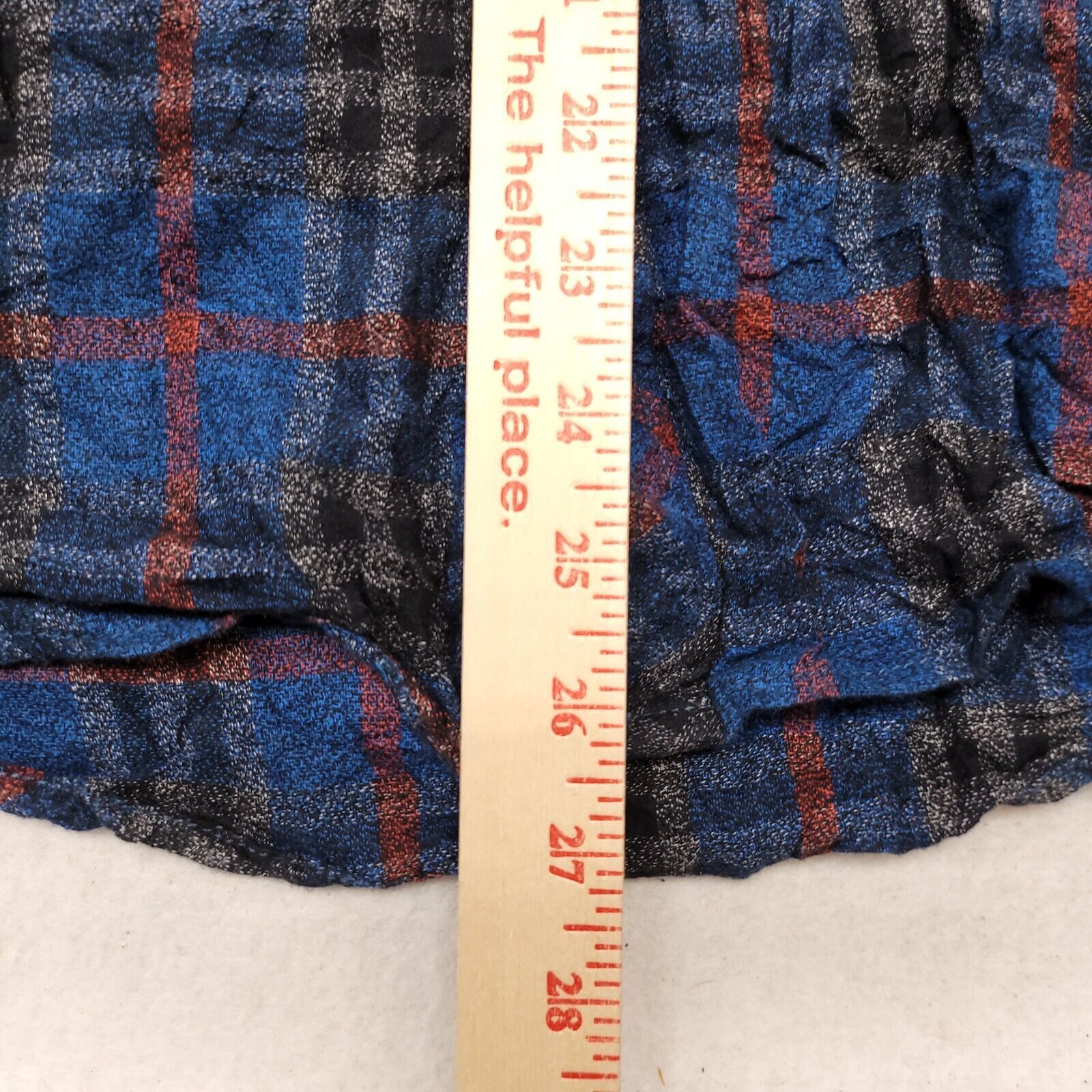 PD&C pd & c Tartan Flannel Button Up Shirt Mens Size M Blue Black Size US M / EU 48-50 / 2 - 8 Thumbnail