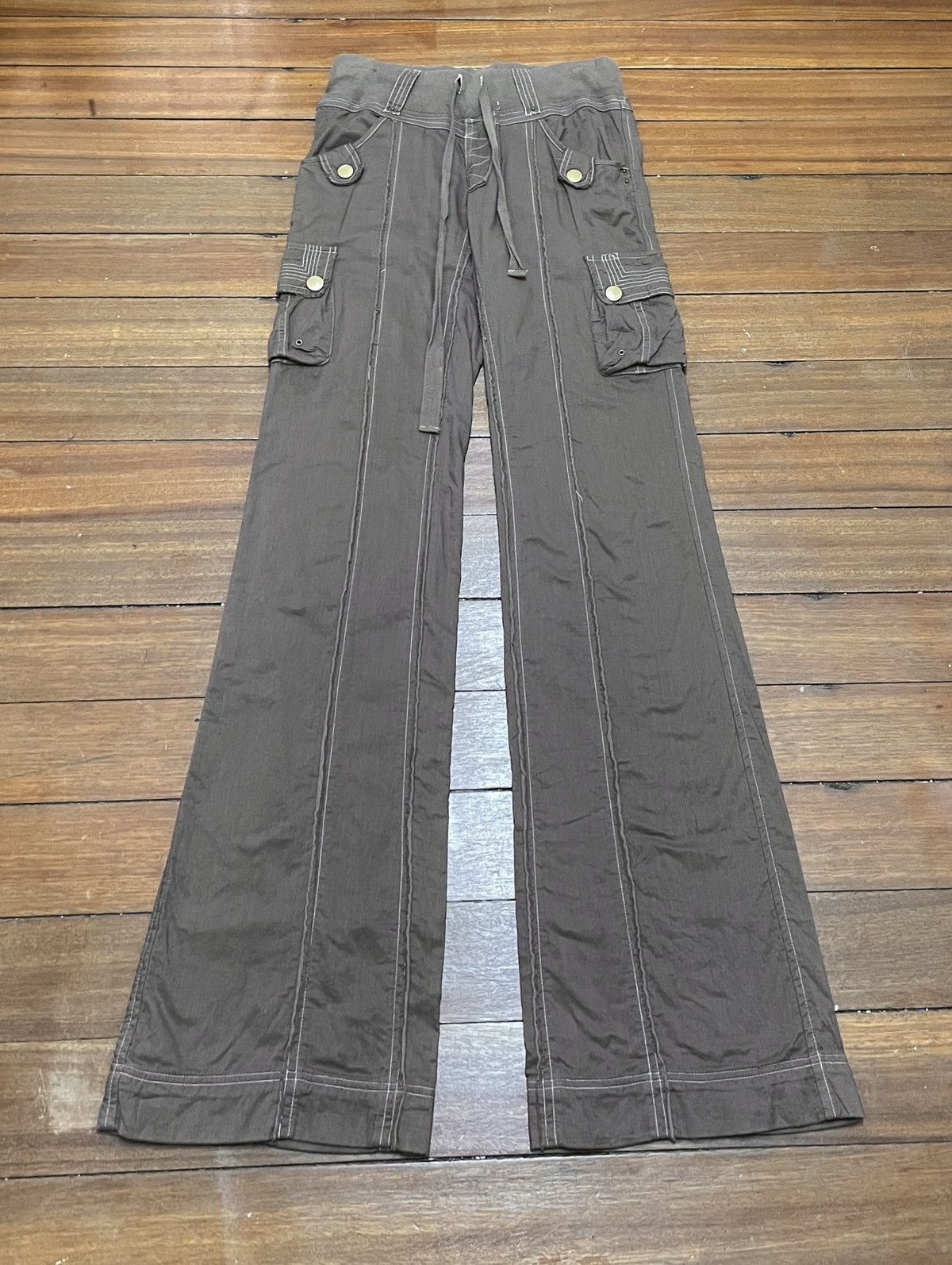 If Six Was Nine × Japanese Brand × Le Grande Bleu (L.G.B.) Very Rare Vintage Japanese Brand Blue Jam Flared Pants 2000s Size US 28 / EU 44 - 1 Thumbnail