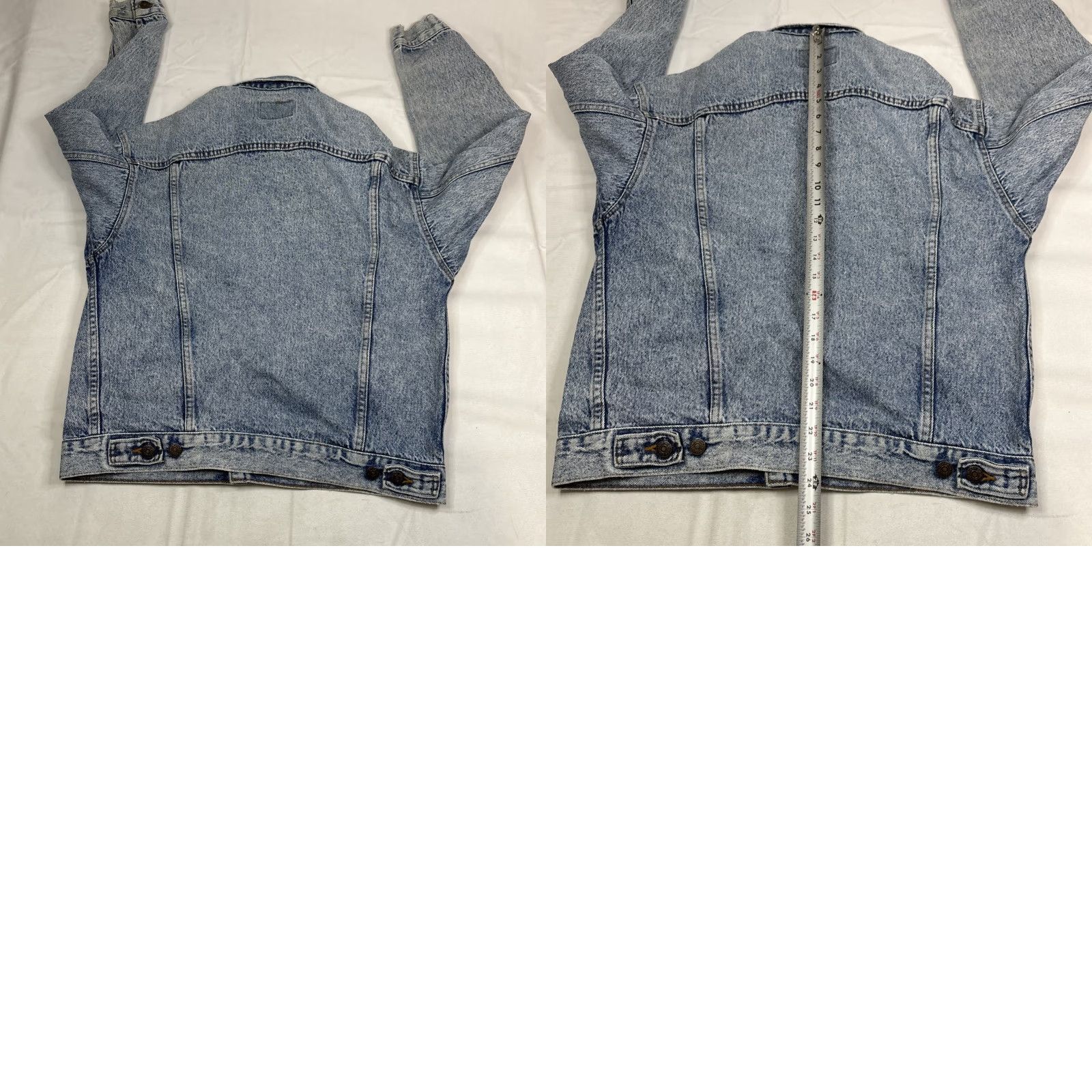 Levi's VINTAGE Levi's 90s Denim 527 Buttons Stamp Trucker Jacket Mens Medium Blue Denim Rockabilly USA Size US M / EU 48-50 / 2 - 8 Thumbnail
