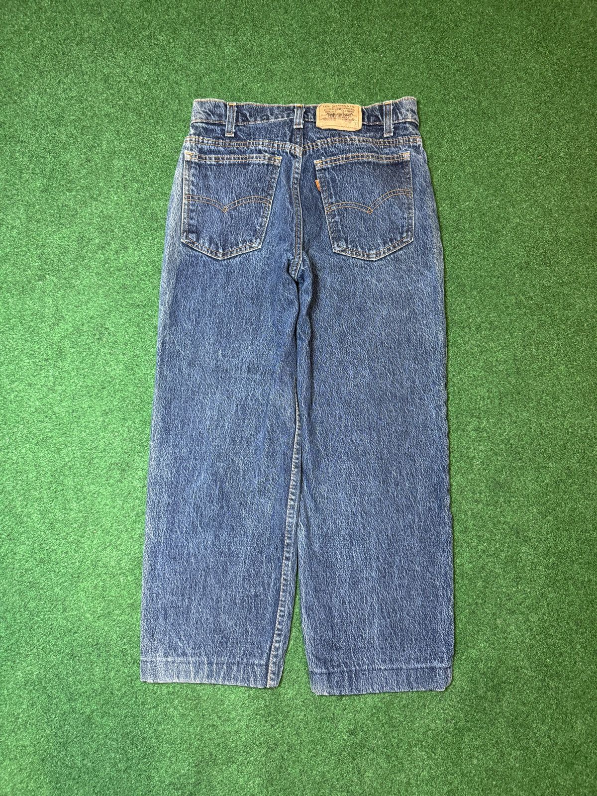 Levi's Vintage Clothing × Vintage Vtg 80s Levi’s Orange Tab Student Straight Leg 28x25 Jeans Size US 28 / EU 44 - 2 Thumbnail