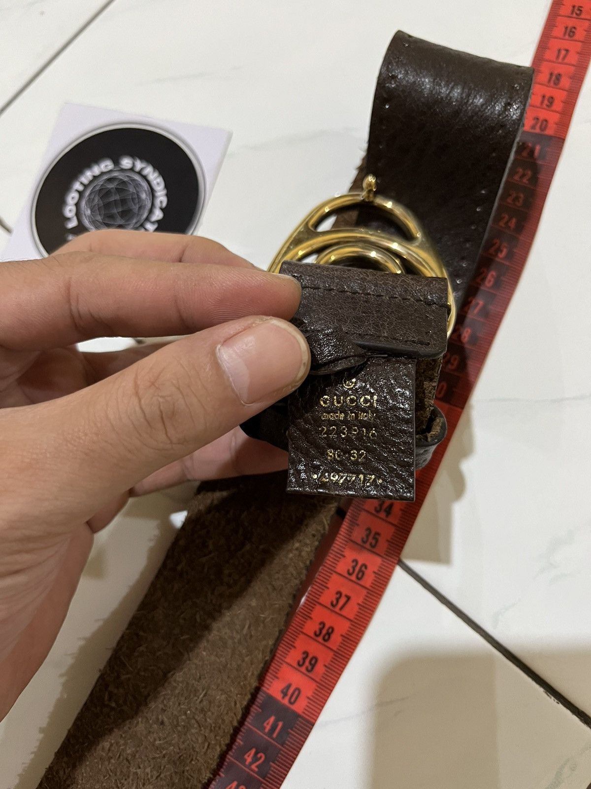 Gucci 🔥 Gucci Leather Belt Size ONE SIZE - 16 Thumbnail