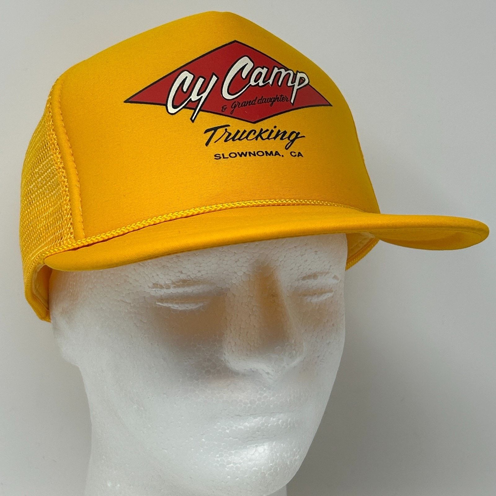 Vintage Vintage 90s Cy Camp Trucking Trucker Hat Baseball Cap Yellow Size ONE SIZE - 9 Thumbnail