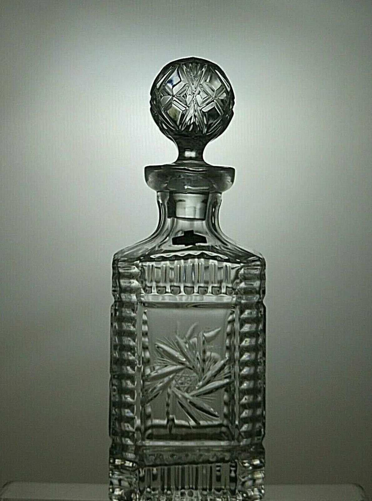 Other Zajecar Crystal Cut Glass Square Whiskey Decanter Stopper Size ONE SIZE - 2 Thumbnail
