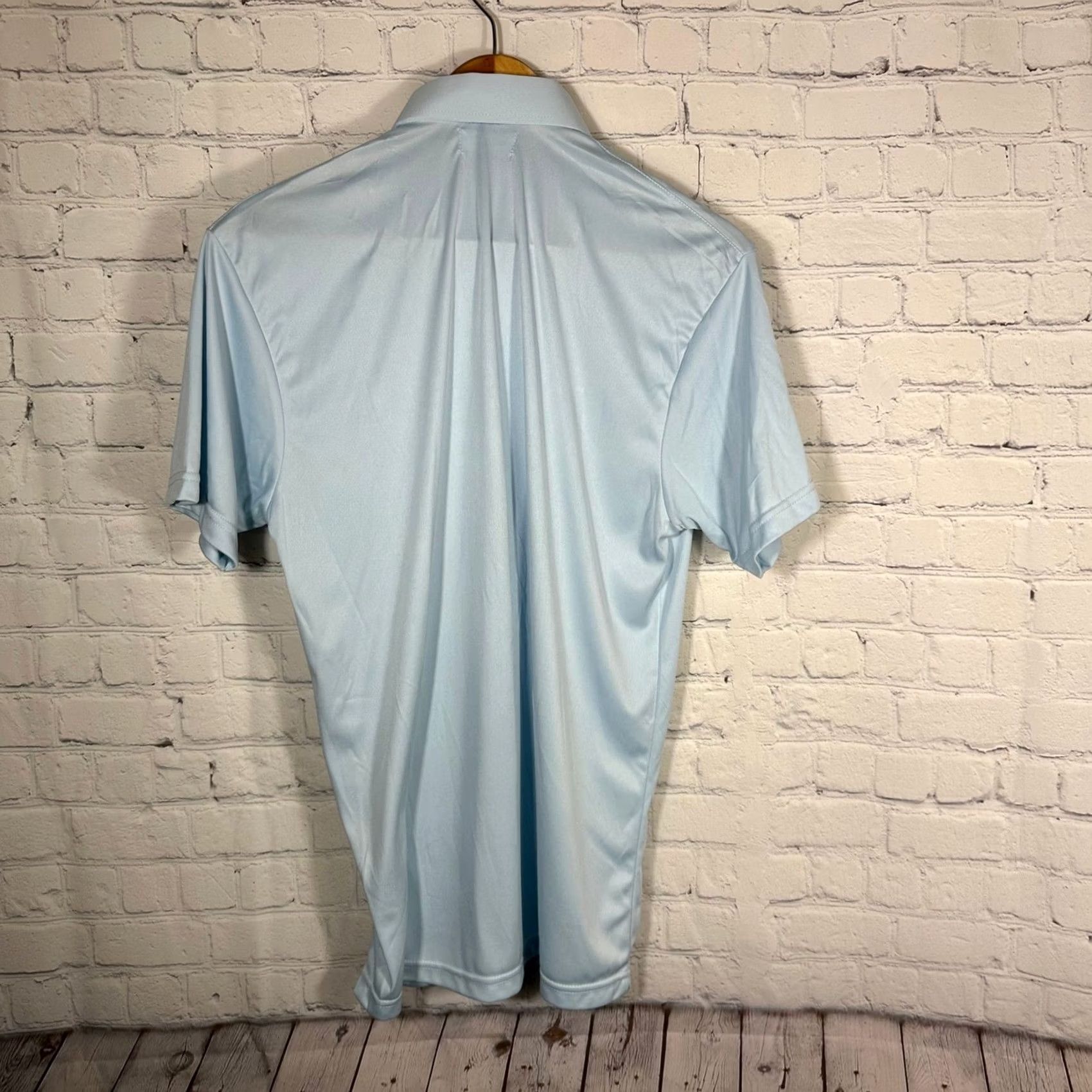 CO Collars & Co Polo Shirt Light Blue Short Sleeve Small Men Size 36R - 6 Thumbnail