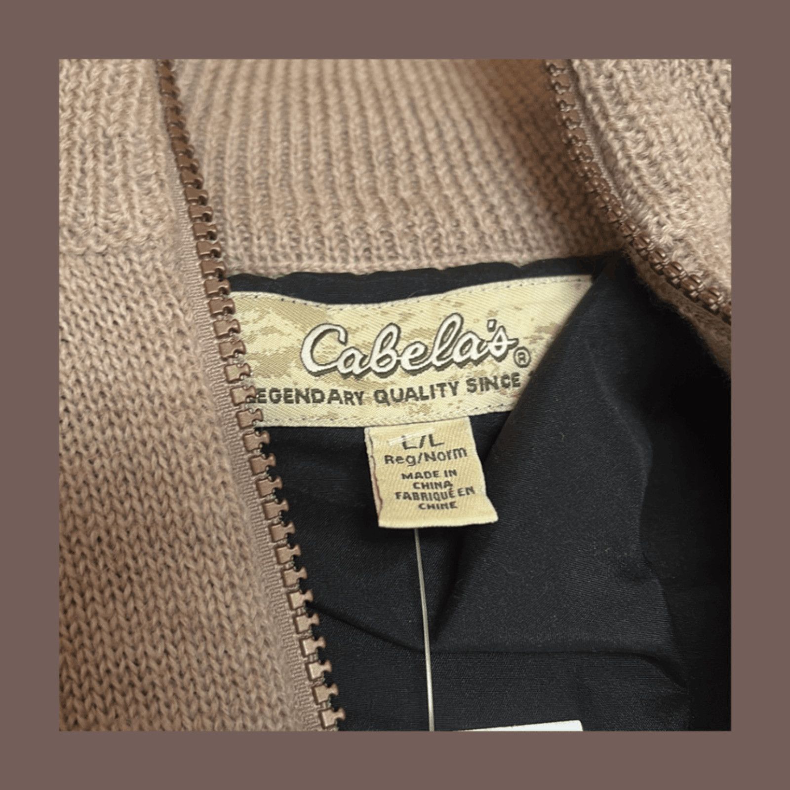 Cabelas VTG Half-Zip Sweater | Cabela’s Beige Wool | Gorpcore Size US L / EU 52-54 / 3 - 2 Thumbnail