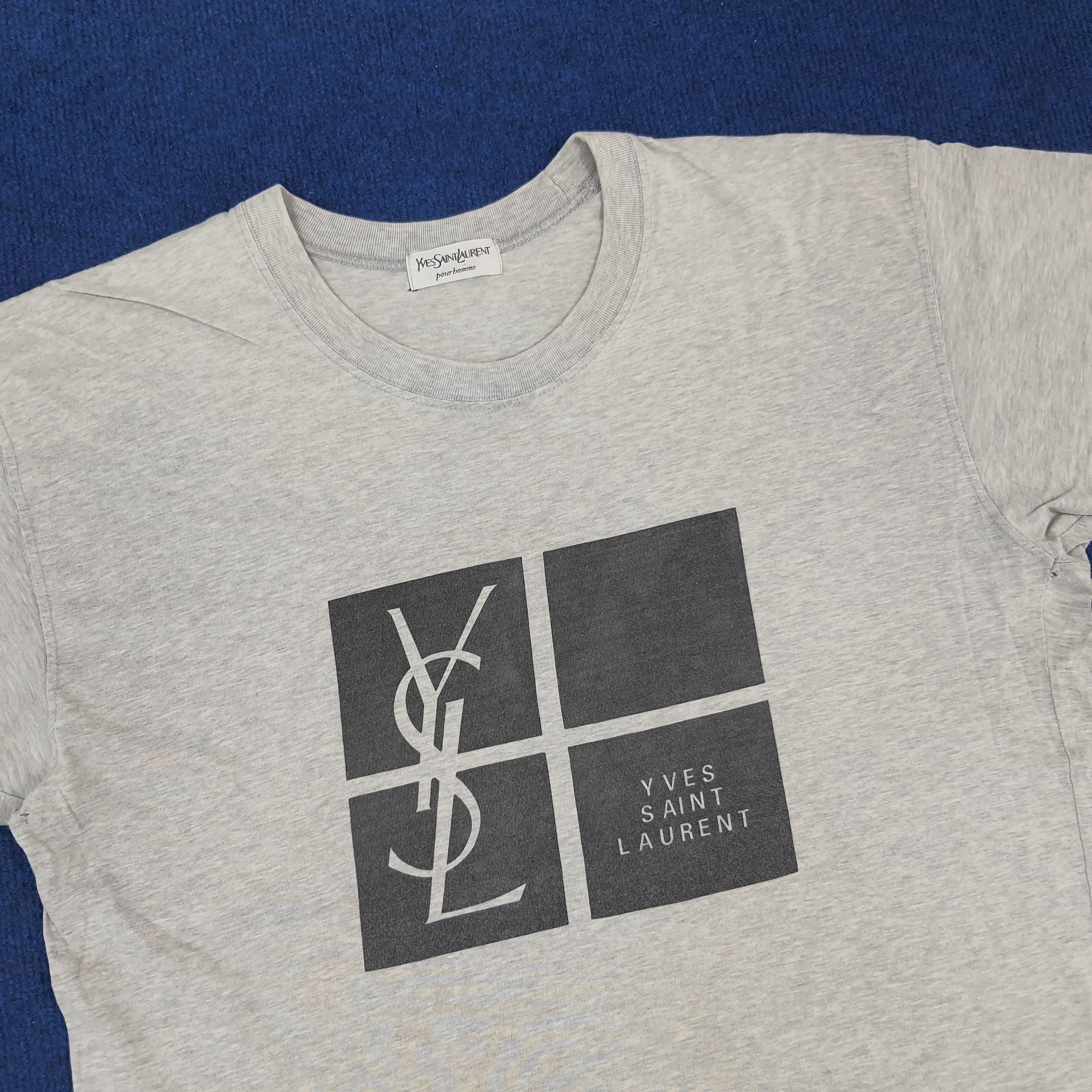 Vintage × Yves Saint Laurent Vintage Yves Saint Laurent Italian Brand Tshirt Size US L / EU 52-54 / 3 - 2 Thumbnail