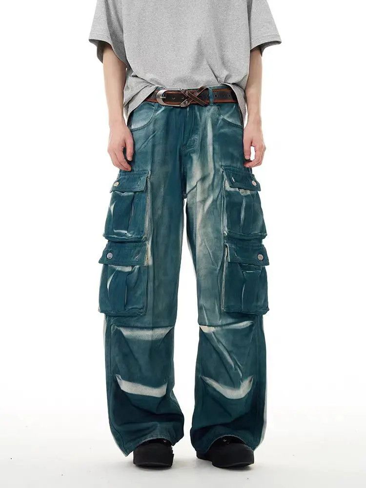 Designer × Japanese Brand Vintage Hip Hop Loose Street Casual Pants Size US 31 - 1 Thumbnail