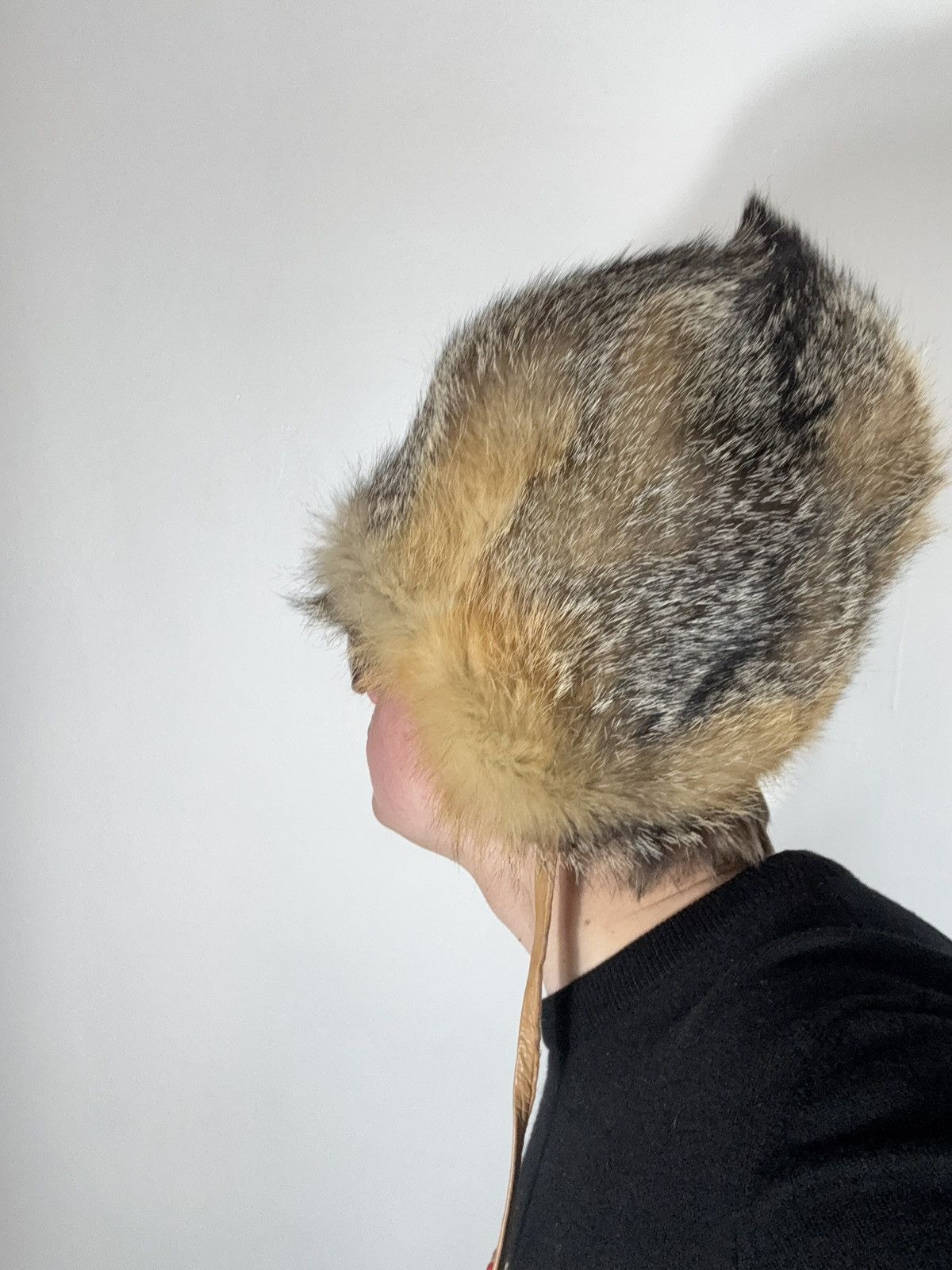 Le Grande Bleu (L.G.B.) Vintage Y2K Fuzzy 90s Luxury Real Fur Ushanka Hat LGB Style Size ONE SIZE - 15 Thumbnail