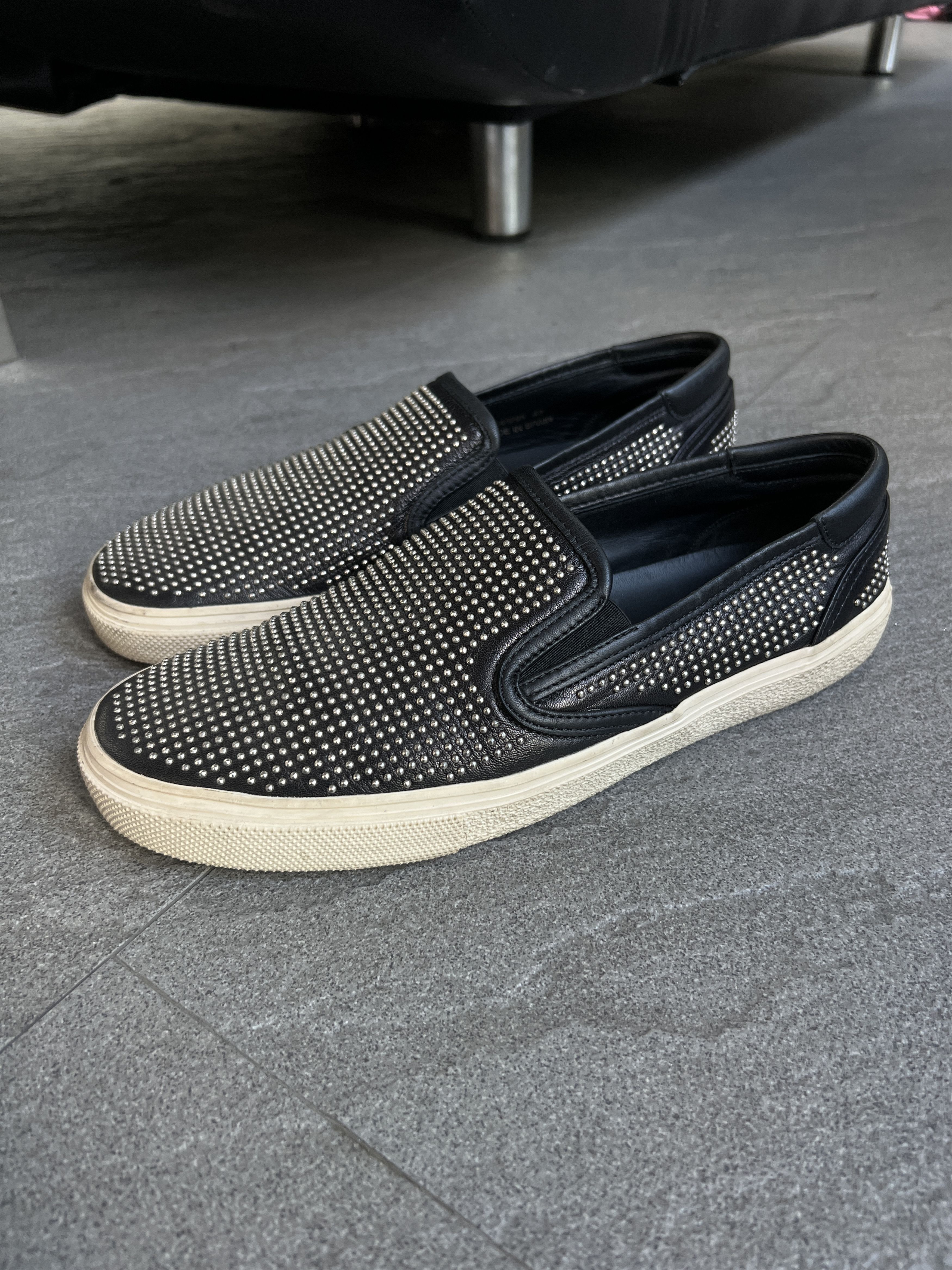 Saint Laurent Paris Saint Laurent Slip Ons Studded Hedi Slimane EU42 Size US 9 / EU 42 - 1 Thumbnail