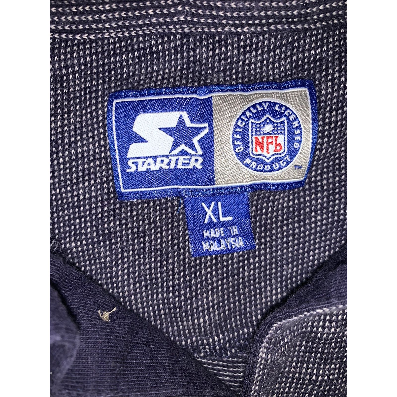 NFL × Starter Starter Chicago Bears Polo XL NFL Navy Orange Embroidered Size US XL / EU 56 / 4 - 6 Thumbnail