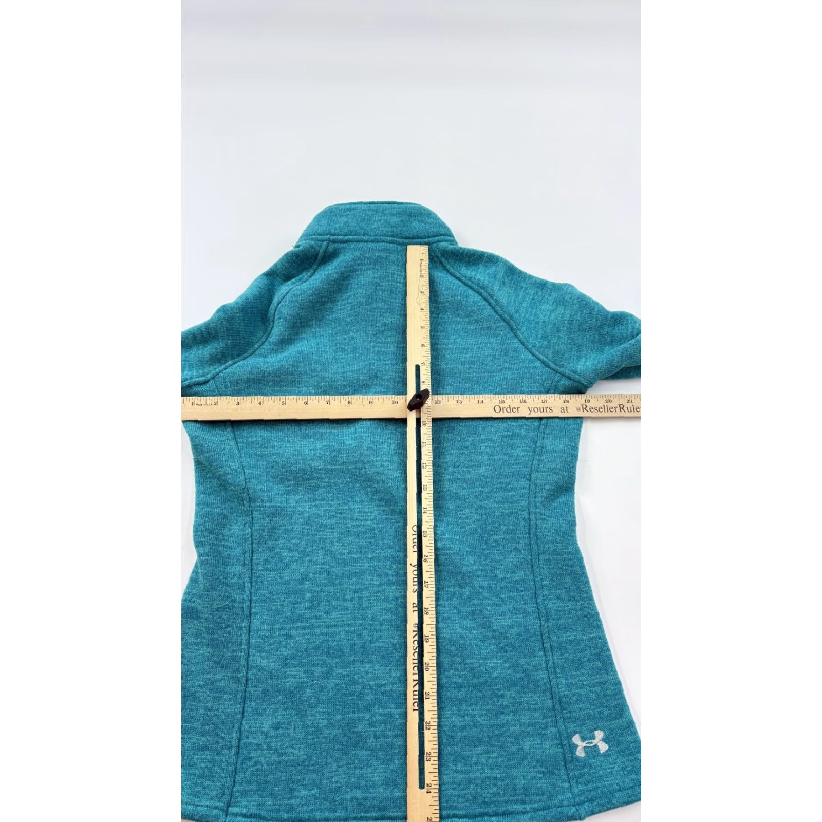 Under Armour Under Armour Pullover Womens M Blue 1/4 Zip Mock Neck Long Sleeve Fleece ColdGear Storm1 Sweatshirt Top Size M / US 6-8 / IT 42-44 - 7 Thumbnail