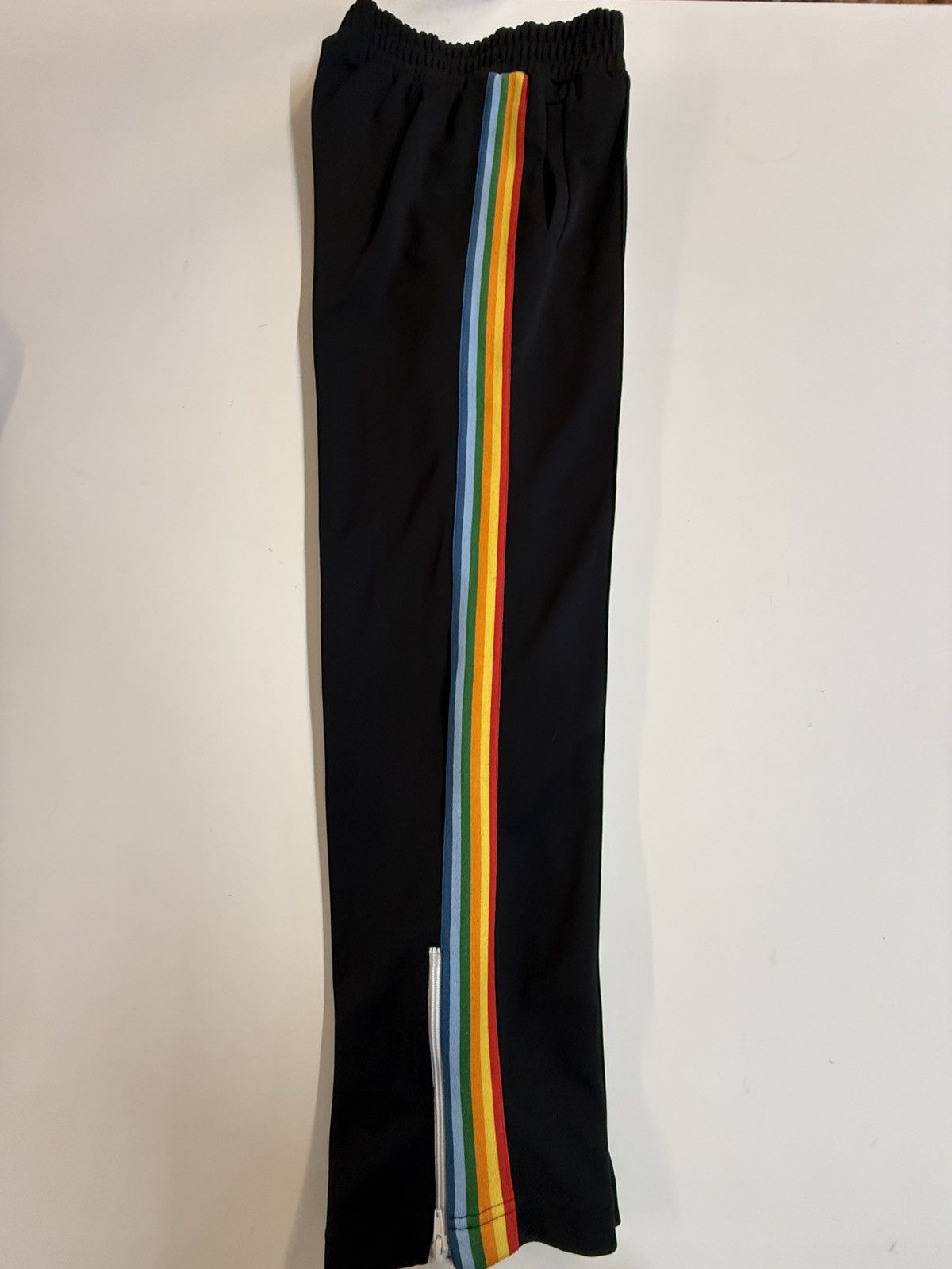 Palm Angels Palm Angels Rainbow Side Stripe Track Pants-Black Size US 34 / EU 50 - 4 Thumbnail