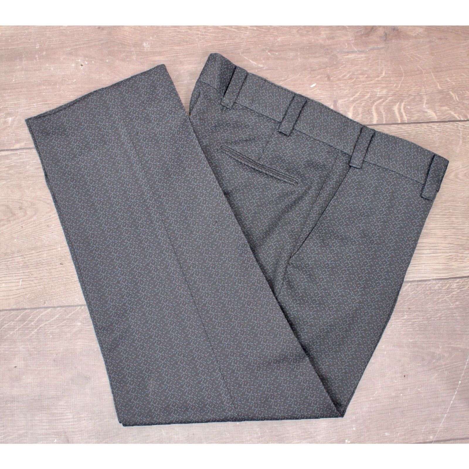 Vintage VINTAGE Mens VTG 70s 2 PC Dark Blue Flecked Leisure Suit Sz L 1970s Disco Polyester Size 42R - 6 Thumbnail