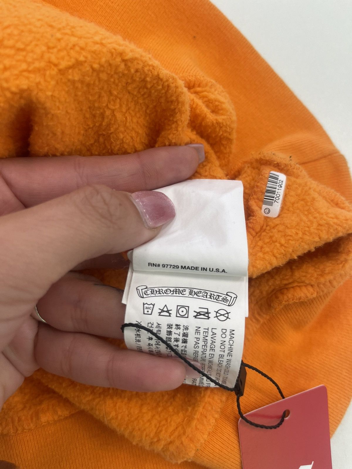 Chrome Hearts × Off-White OFF-WHITE x Chrome Hearts 2018 Hoodie Orange/Black Size US XL / EU 56 / 4 - 5 Thumbnail