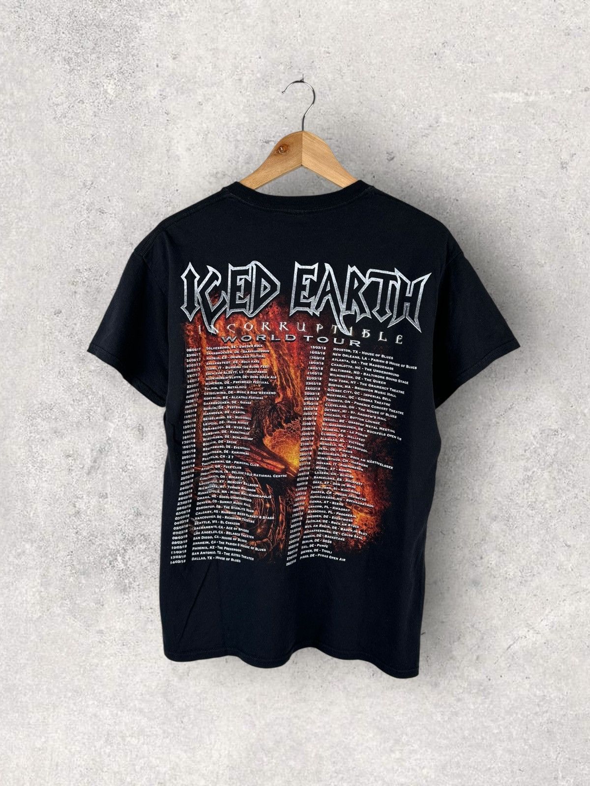 Band Tees Vintage Iced Earth Rock Tee Size US M / EU 48-50 / 2 - 2 Thumbnail
