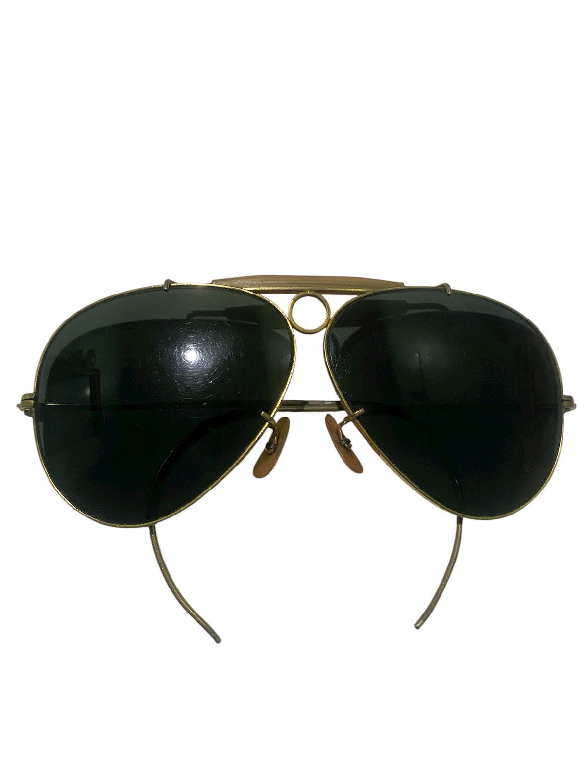 RayBan Vintage B&L Ray Ban USA Shooter Aviator Sunglasses Size ONE SIZE - 3 Thumbnail